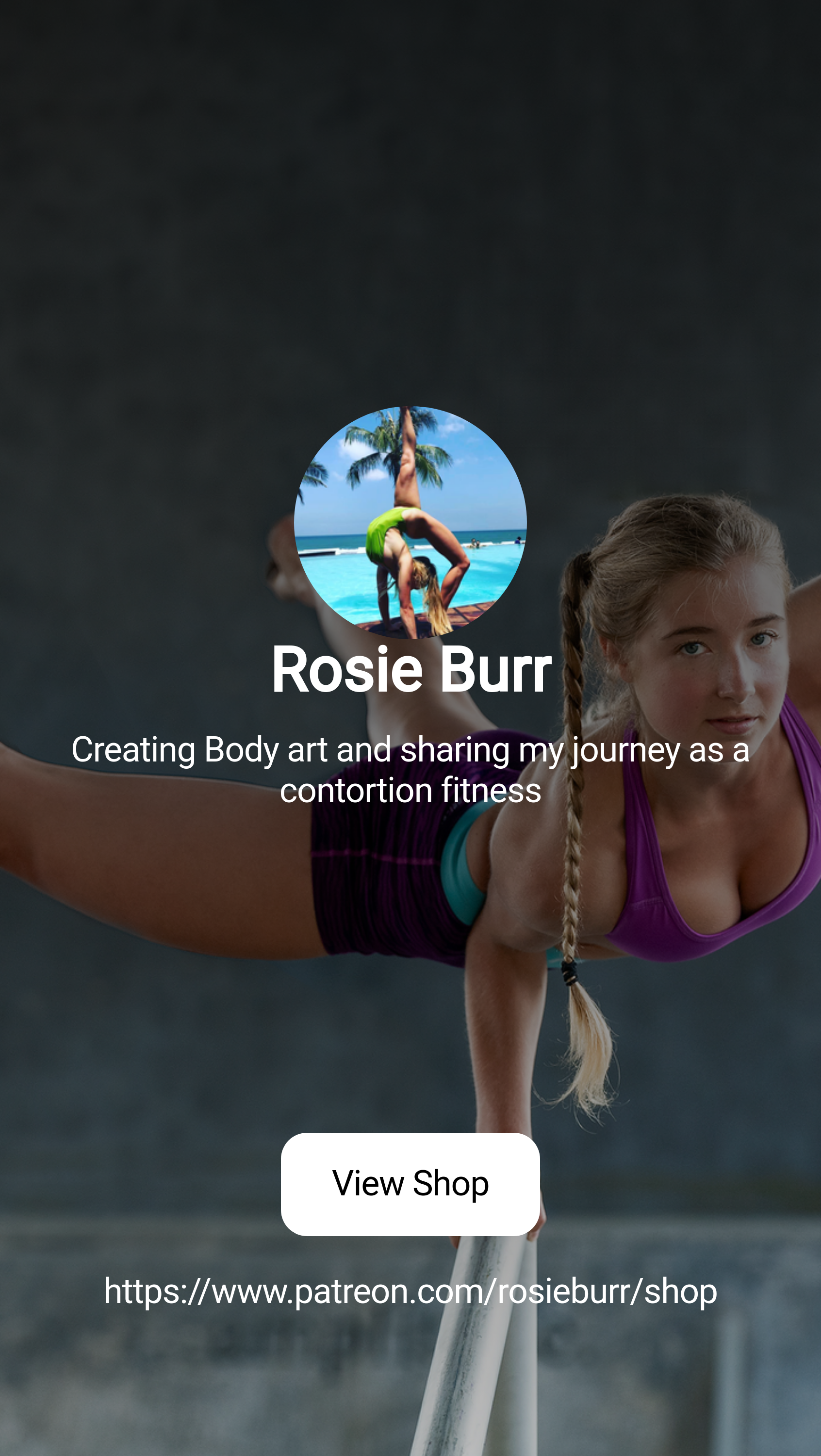 Rosie Burr | Creating Body art and sharing my journey as a contortion  fitness | Patreon