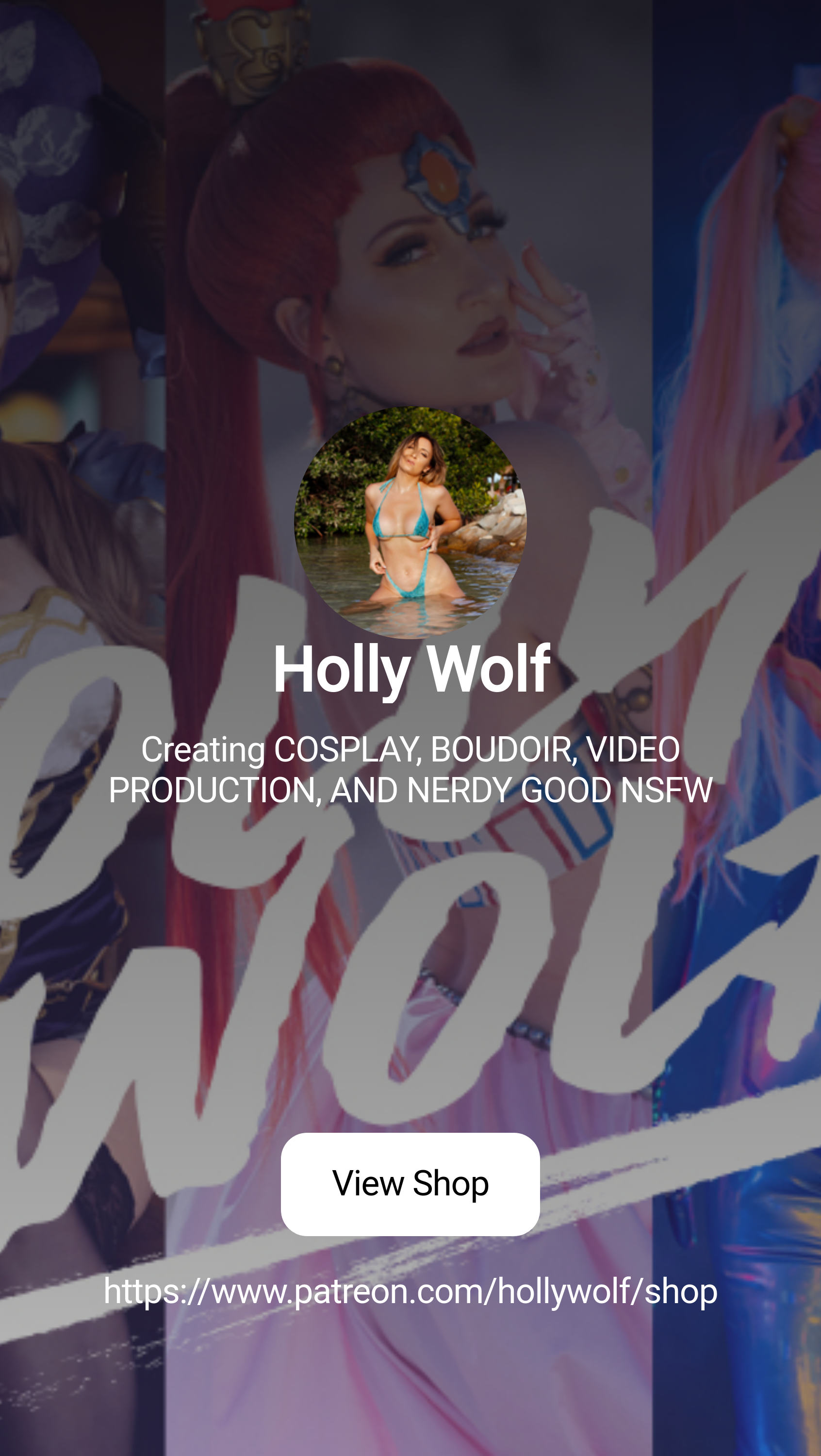 Holly Wolf | Creating COSPLAY, BOUDOIR, VIDEO PRODUCTION, AND NERDY GOOD  NSFW | Patreon