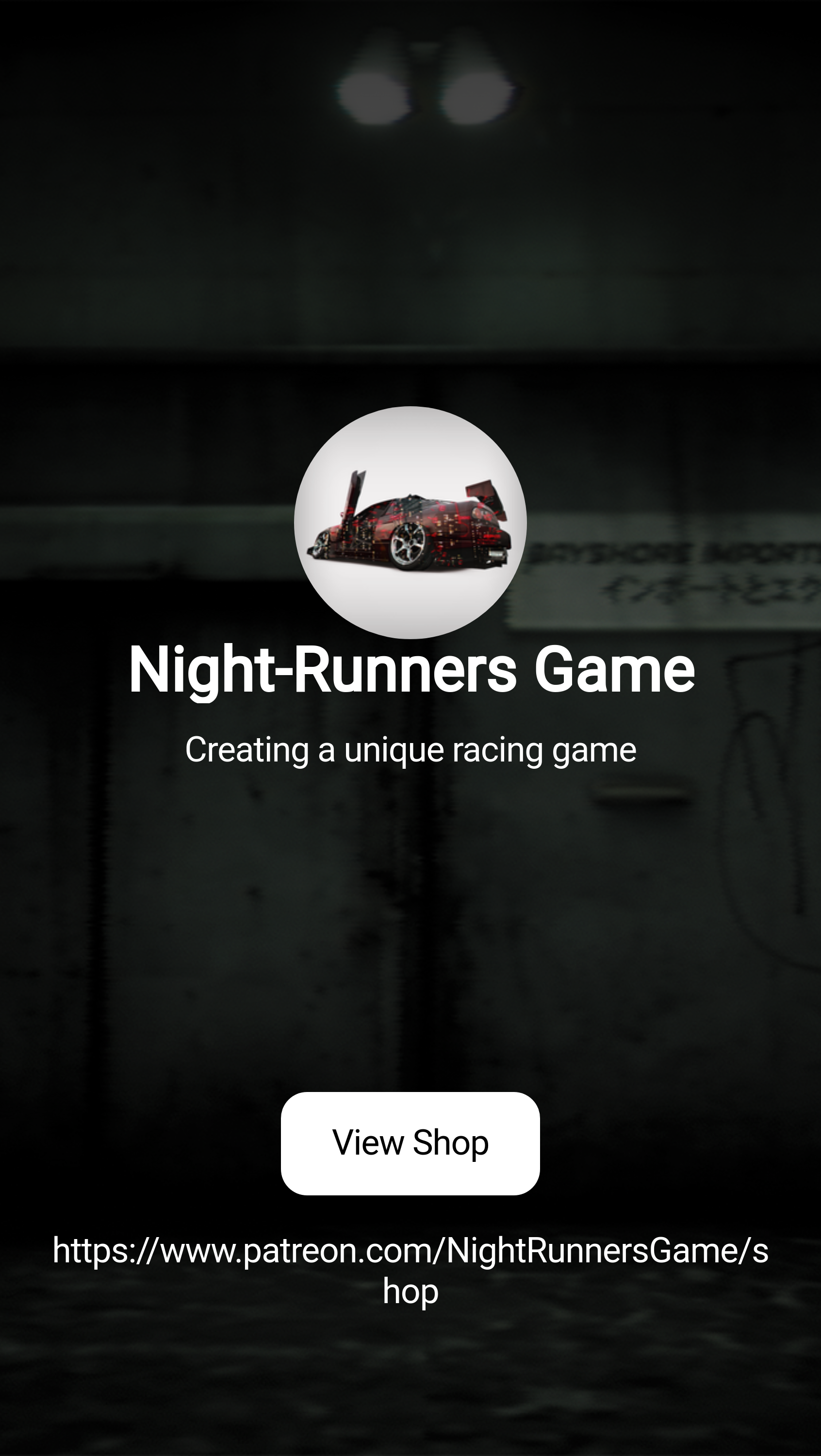 Night-Runners Game | Creating a unique racing game | Patreon