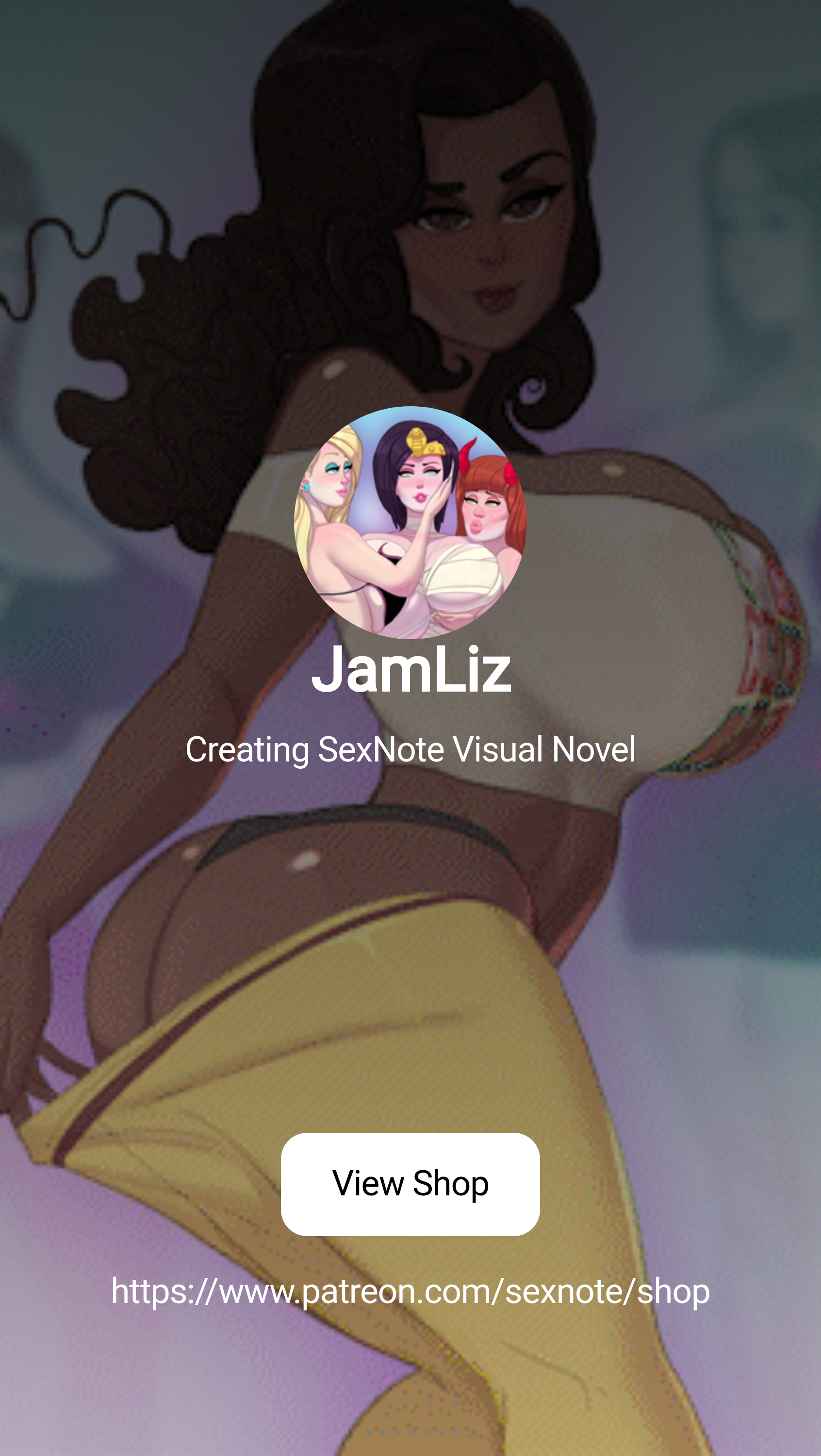 JamLiz | Creating SexNote Visual Novel | Patreon