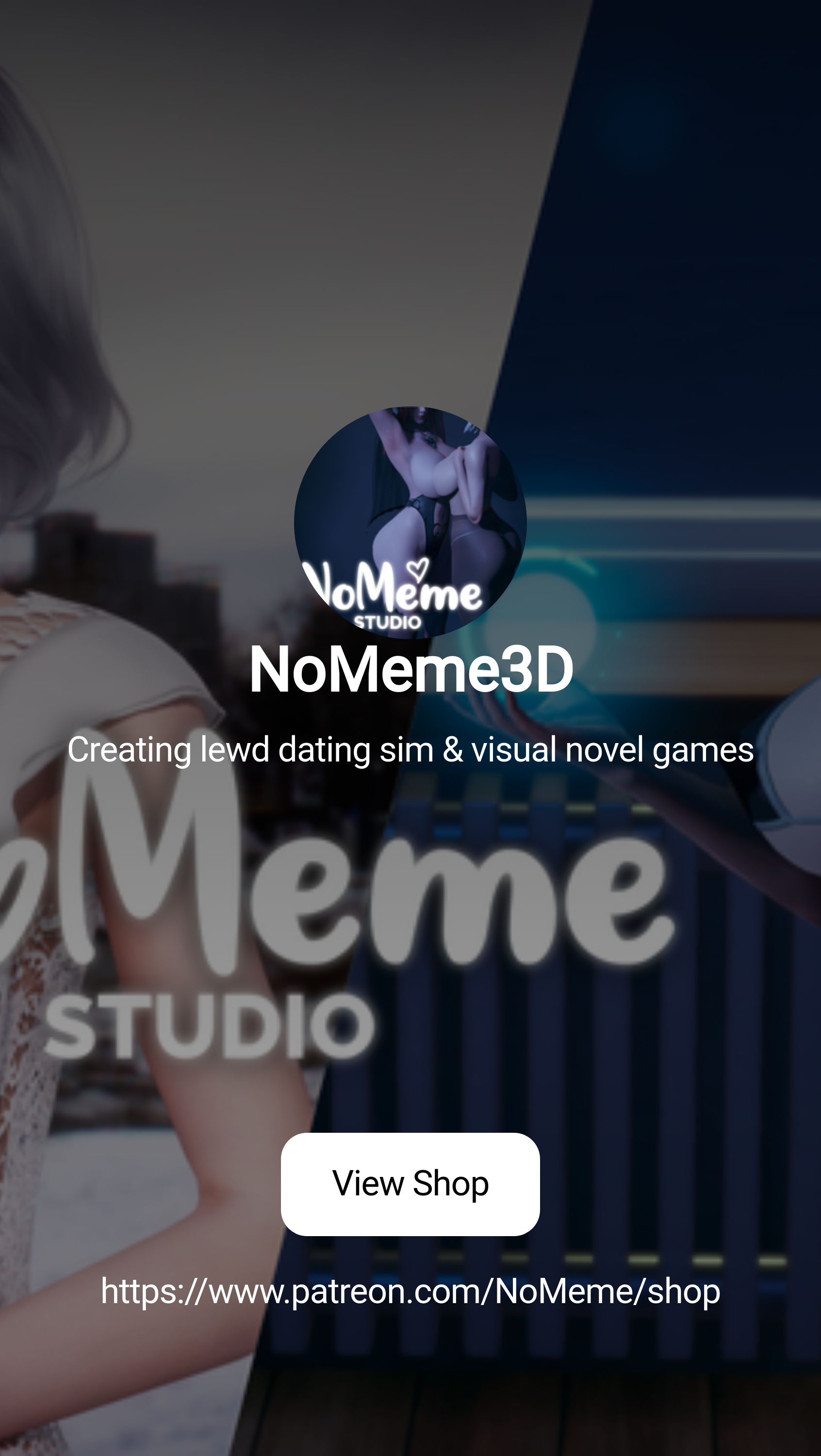 NoMeme3D | Creating lewd dating sim & visual novel games | Patreon