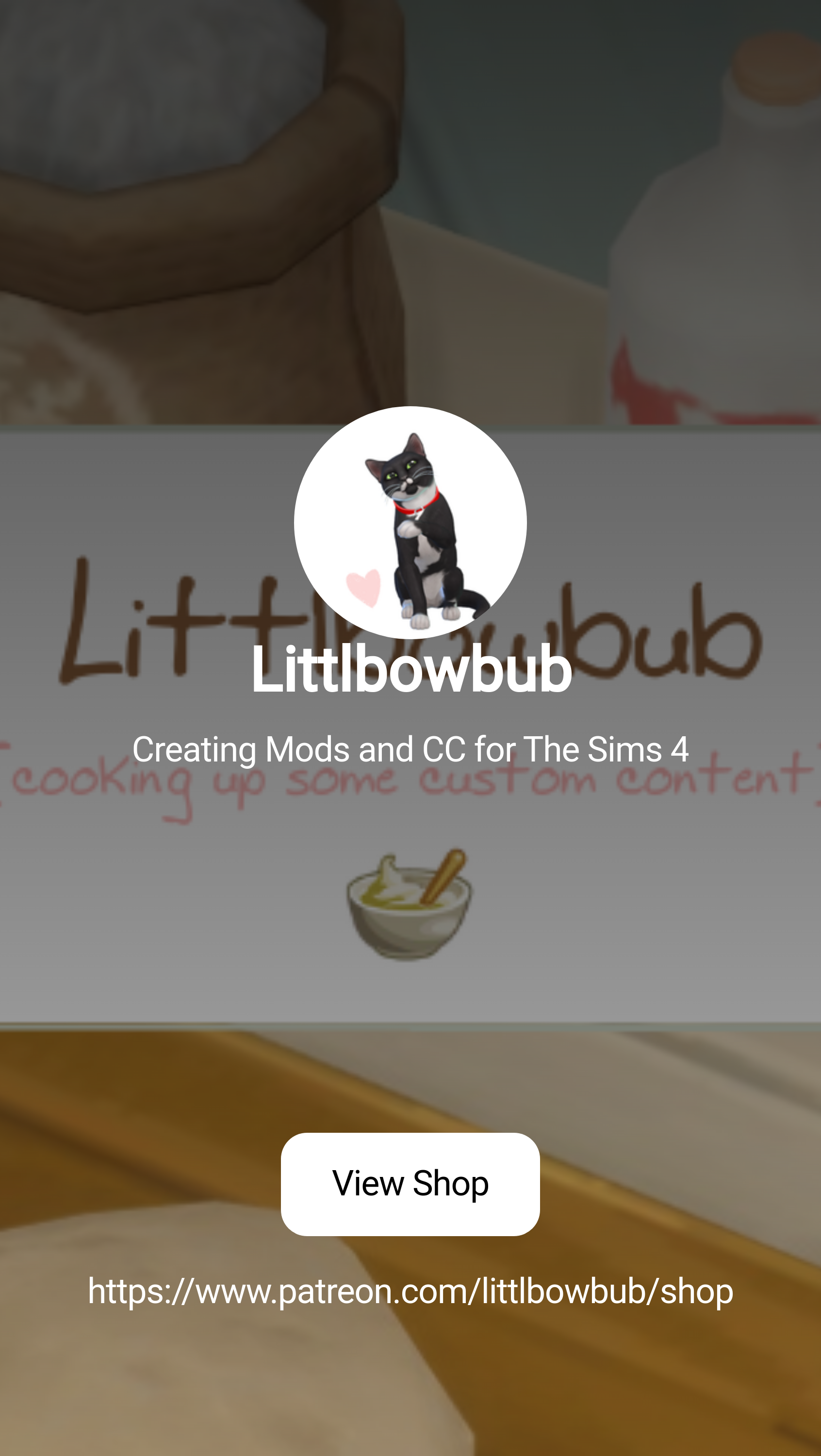 Littlbowbub | Creating Mods and CC for The Sims 4 | Patreon