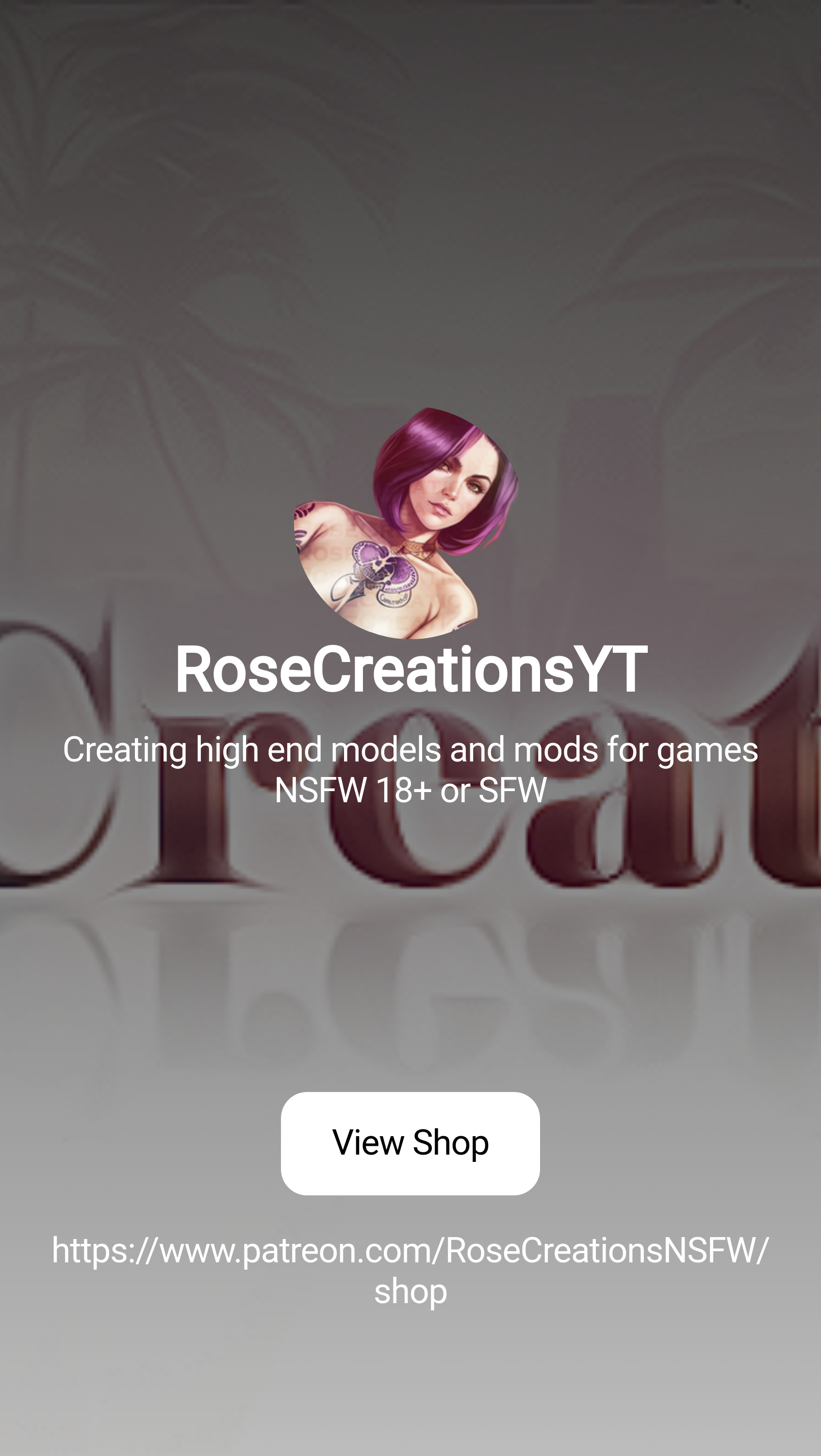 RoseCreationsYT | Creating high end models and mods for games NSFW 18+ or  SFW | Patreon