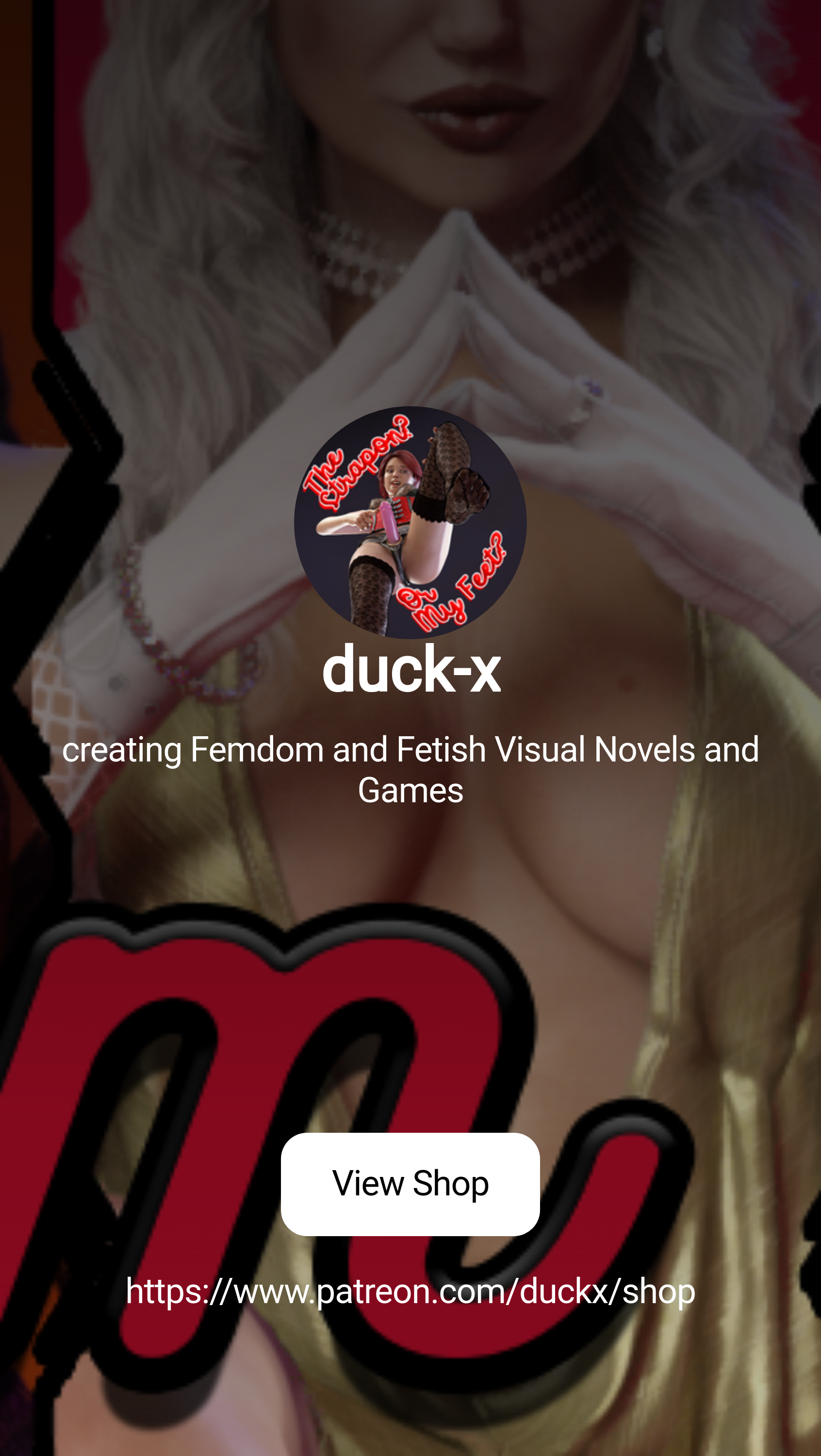 duck-x | creating Femdom and Fetish Visual Novels and Games | Patreon