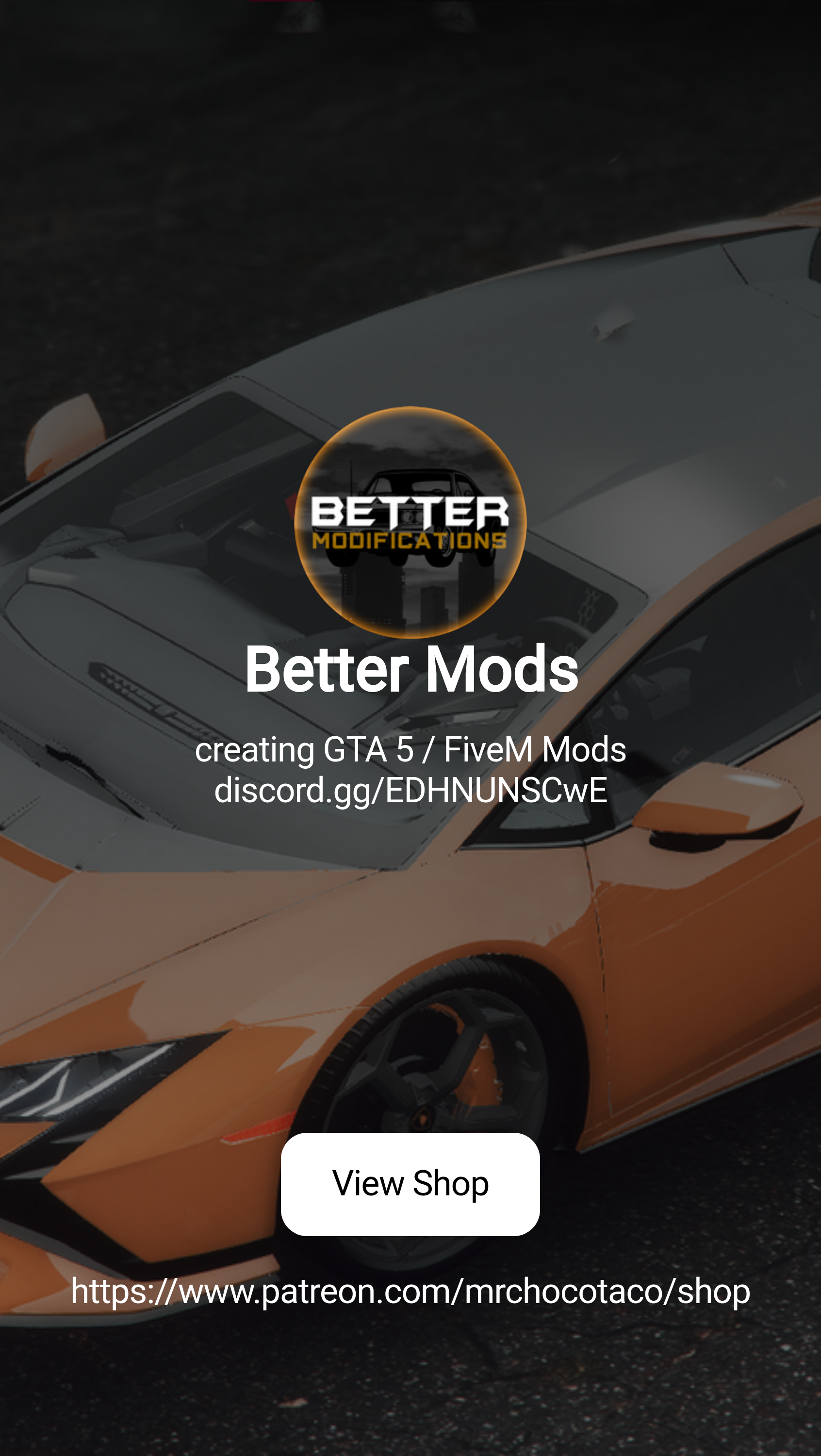 Better Mods | creating GTA 5 / FiveM Mods discord.gg/EDHNUNSCwE | Patreon