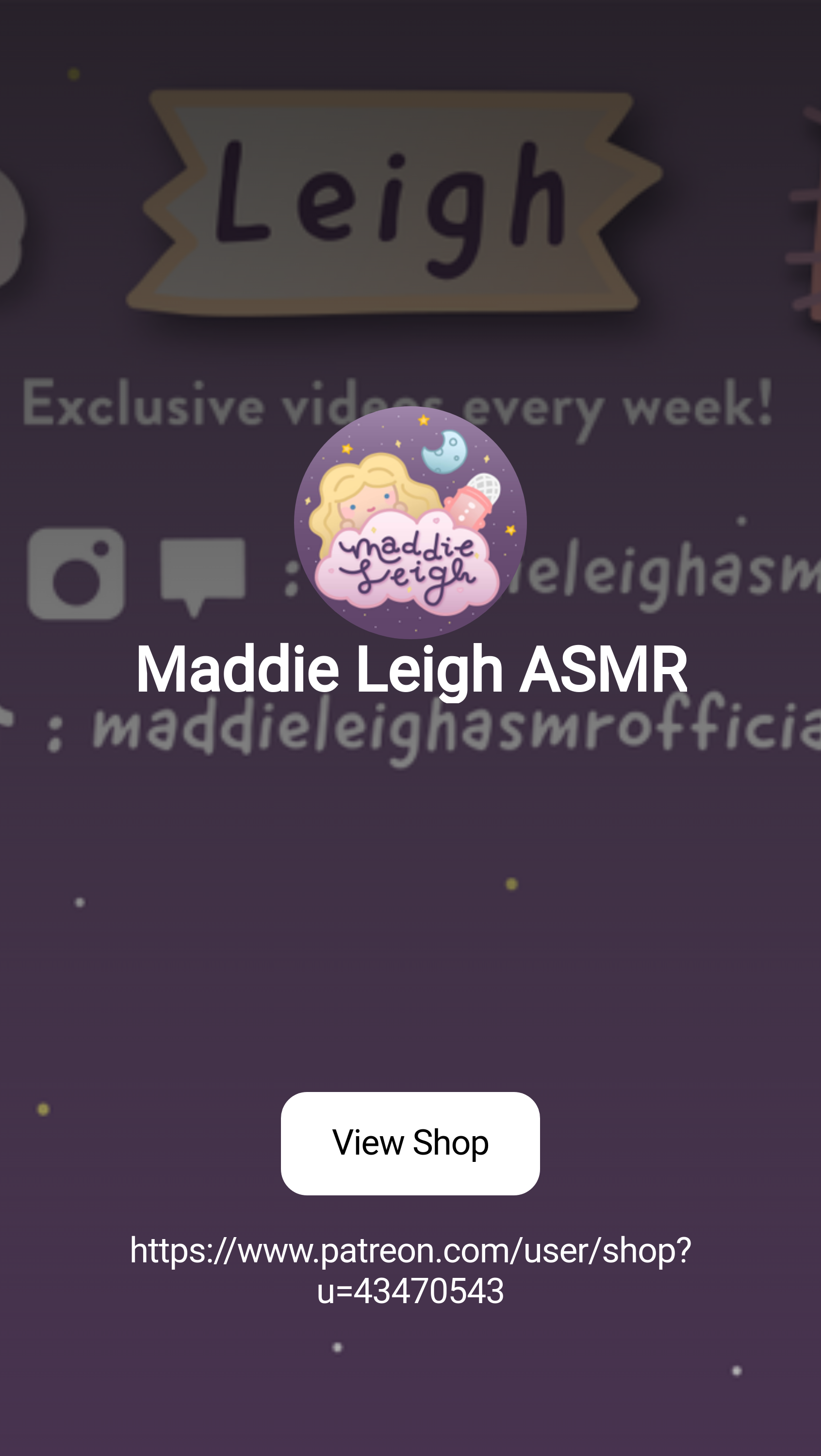 Maddie Leigh ASMR | Patreon