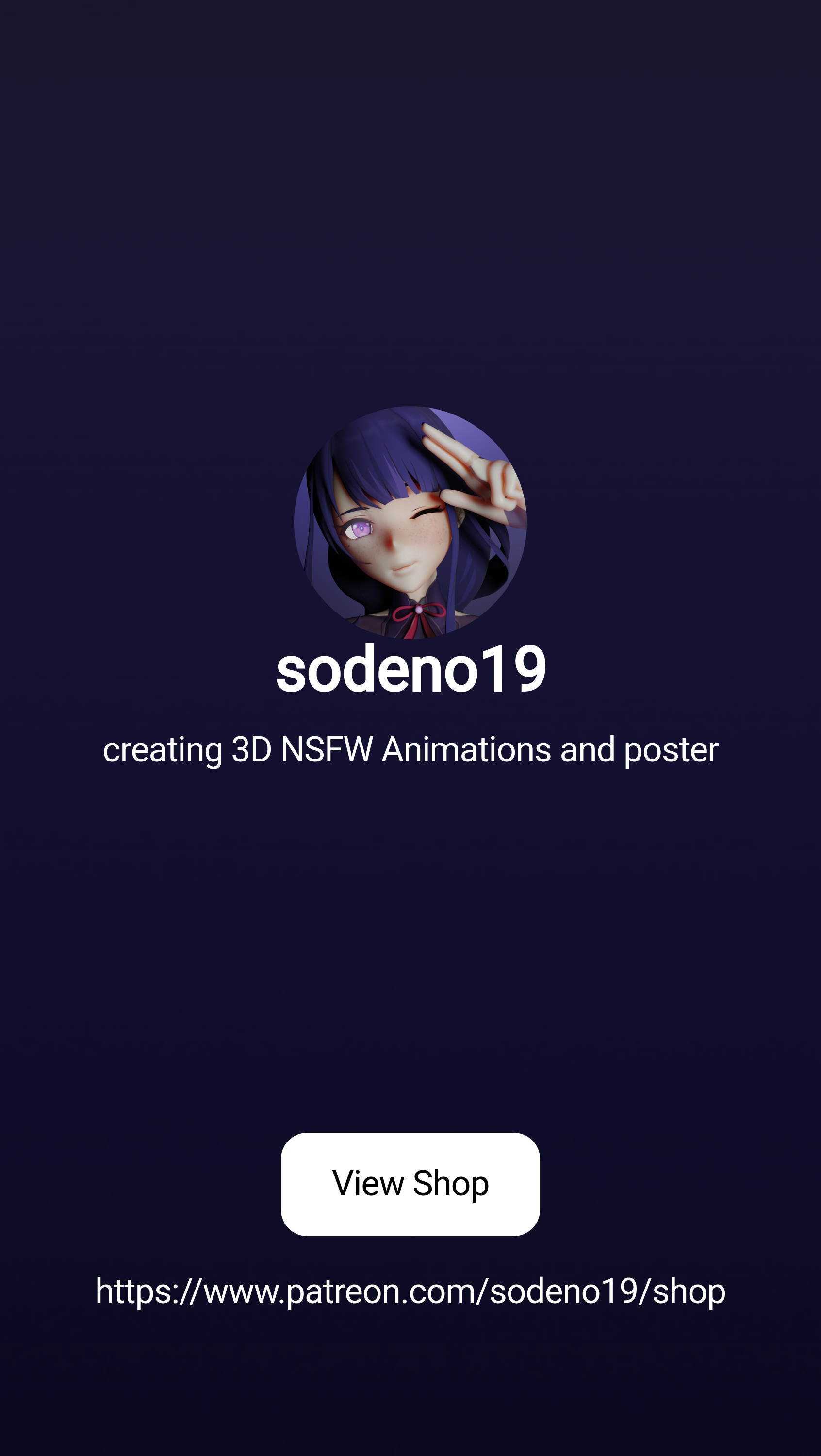 sodeno19 | creating 3D NSFW Animations and poster | Patreon