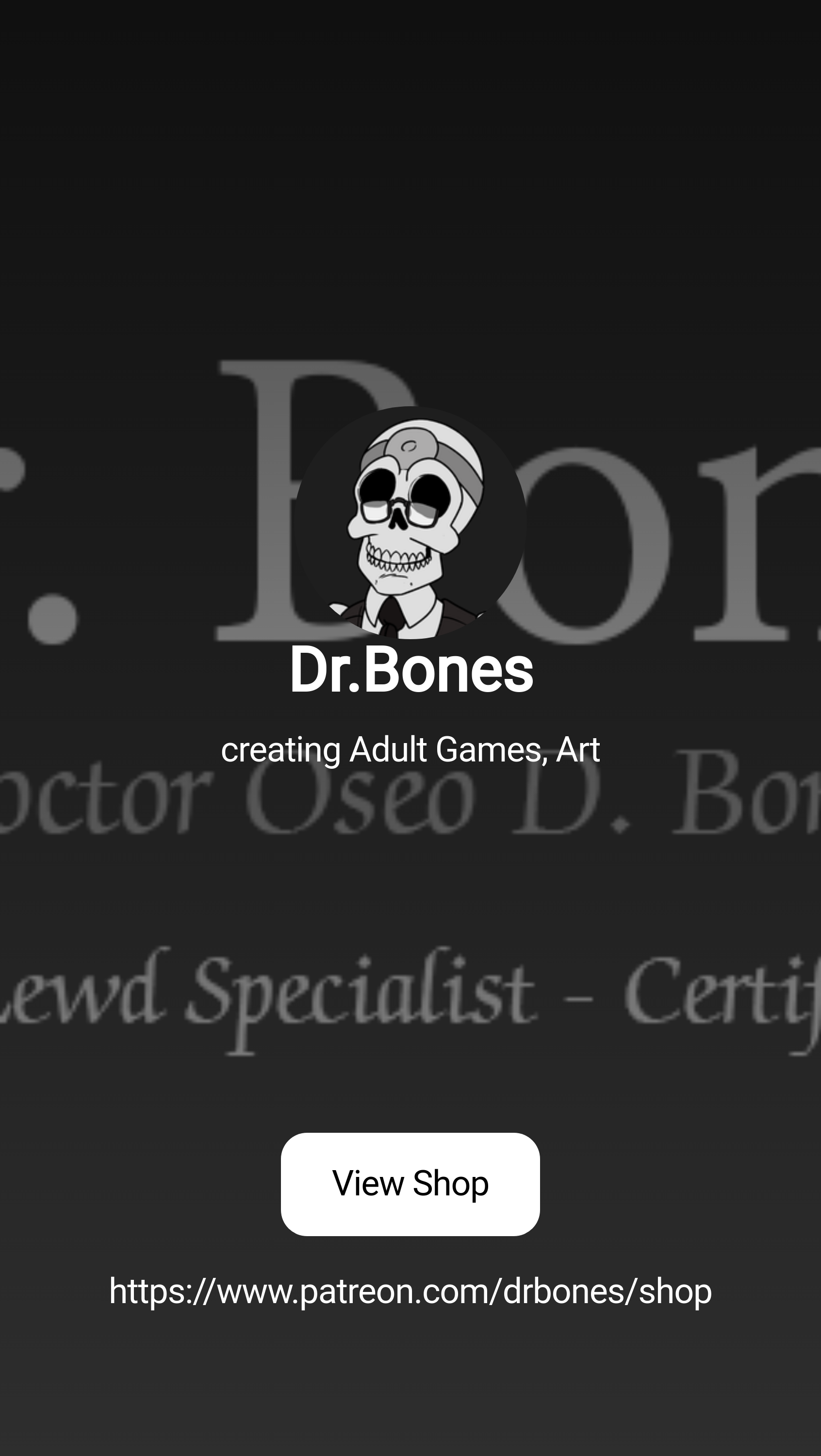 Dr.Bones | creating Adult Games, Art | Patreon