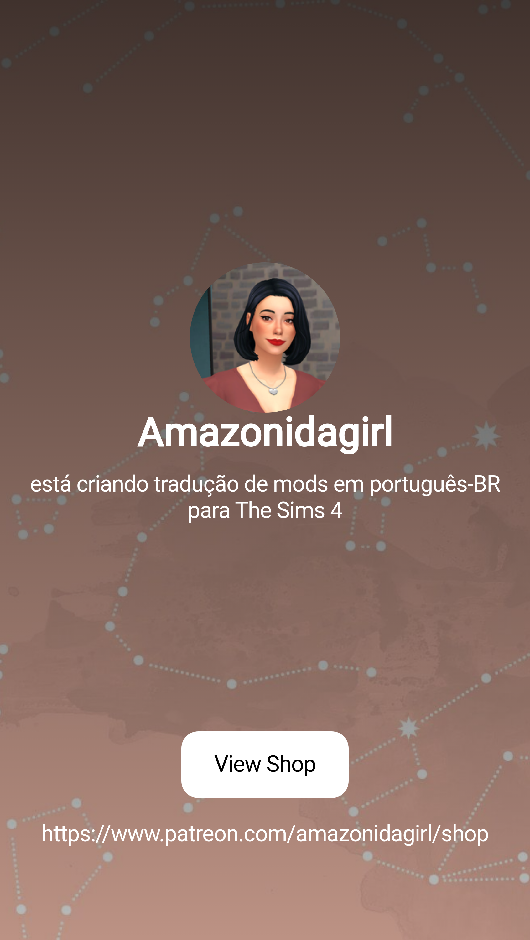 Amazonidagirl | está criando tradução de mods em português-BR para The Sims  4 | Patreon