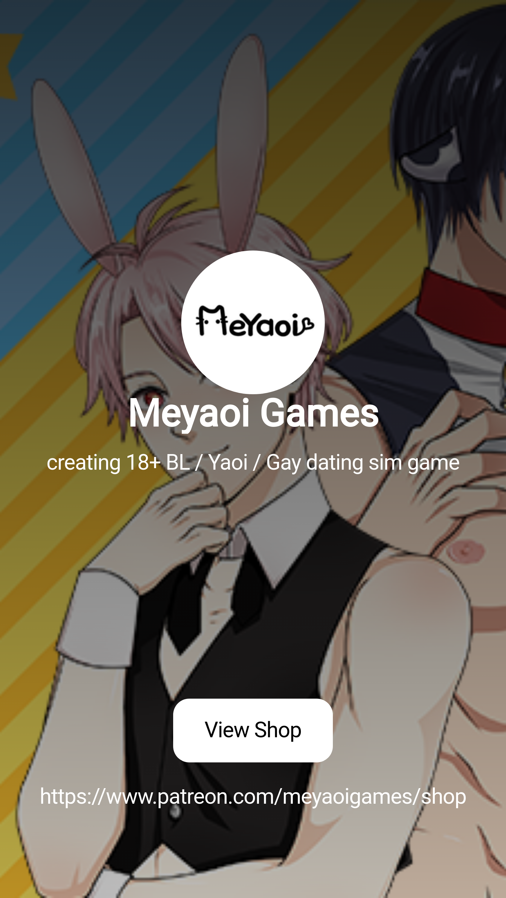 Meyaoi Games | creating 18+ BL / Yaoi / Gay dating sim game | Patreon