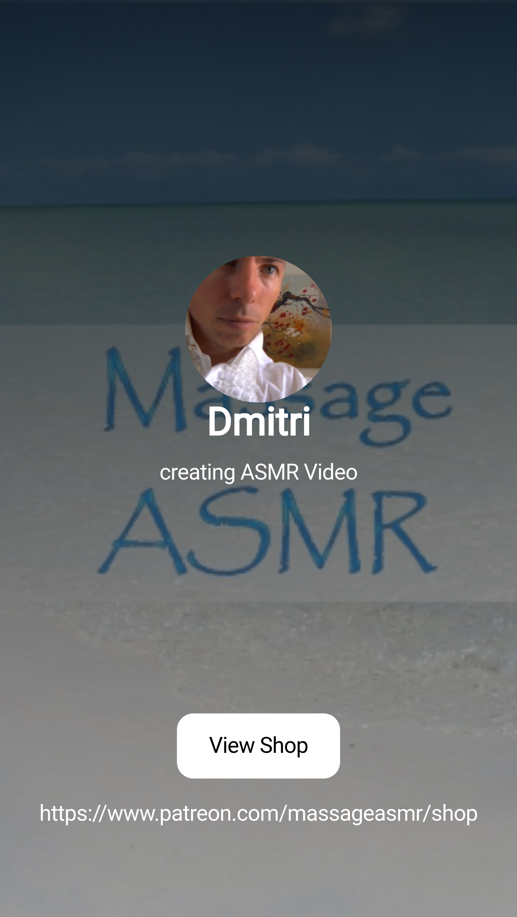 Dmitri | creating ASMR Video | Patreon