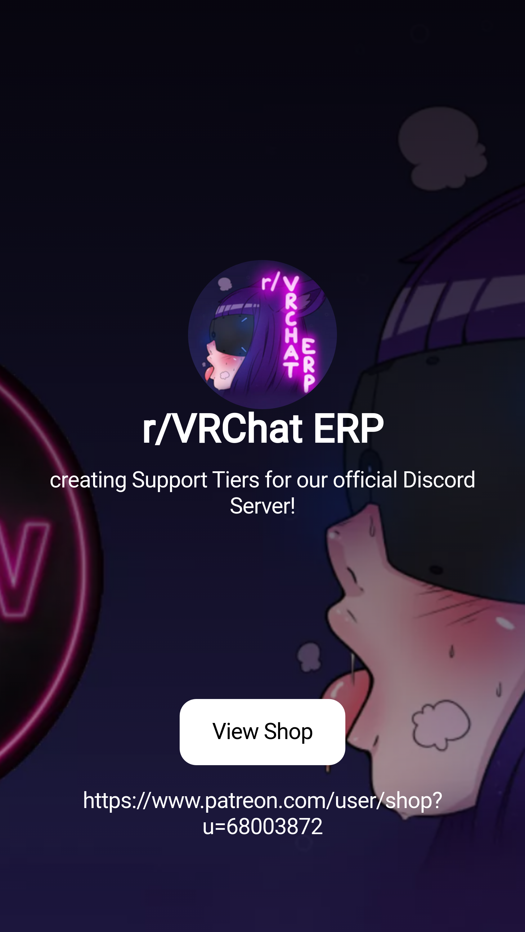 r/VRChat ERP | creating Support Tiers for our official Discord Server! |  Patreon