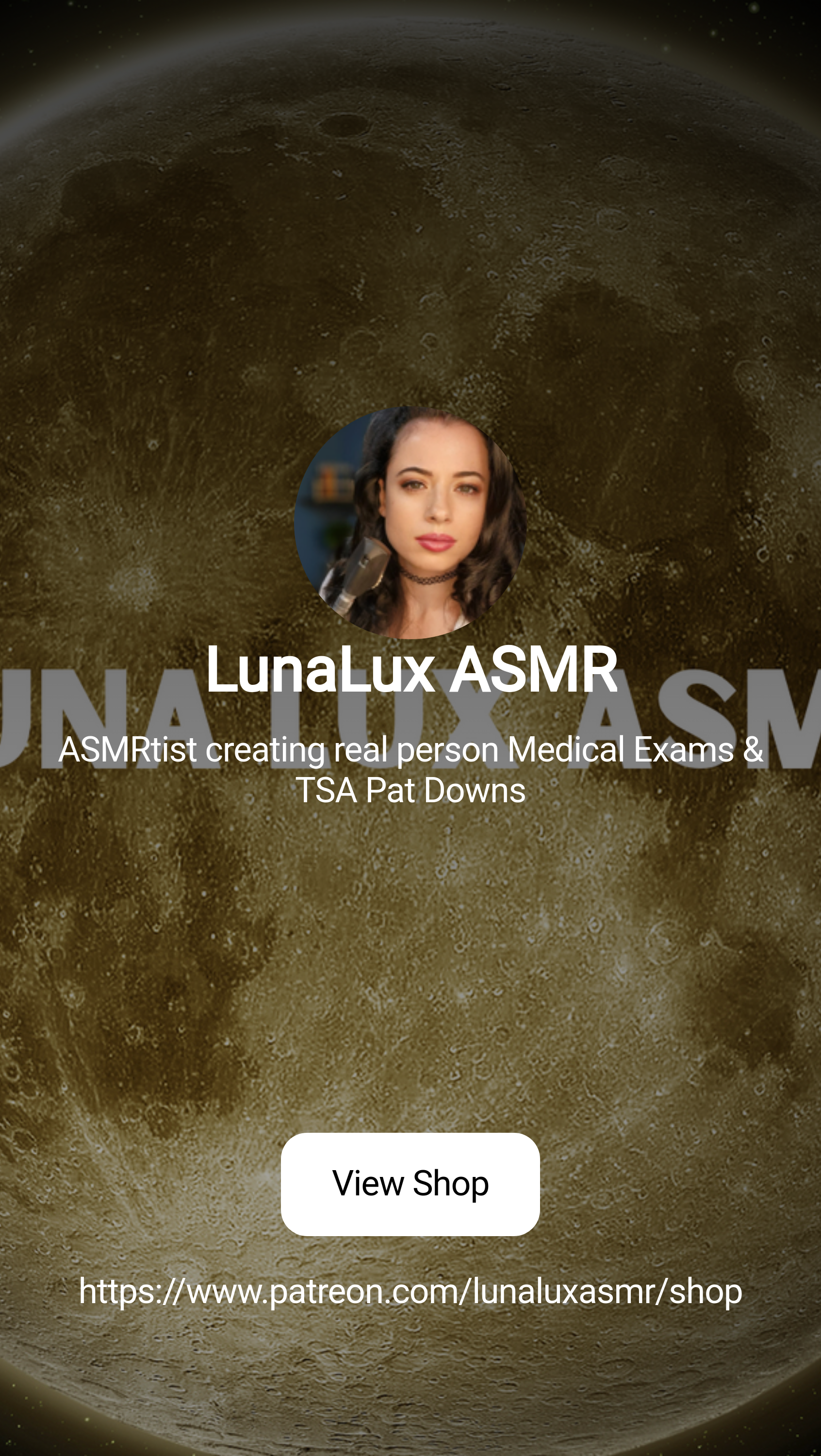 LunaLux ASMR | ASMRtist creating real person Medical Exams & TSA Pat Downs  | Patreon