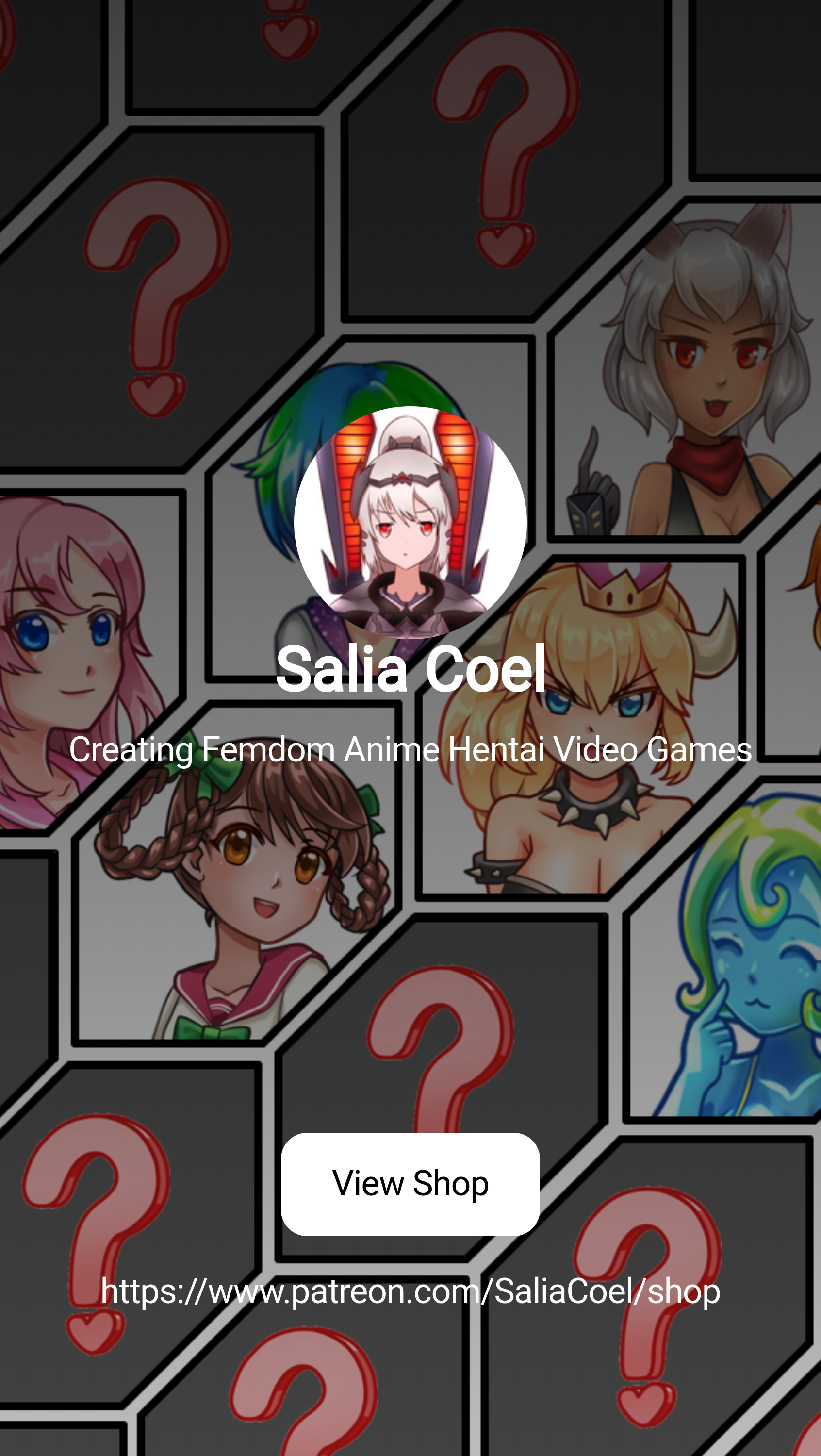 Salia Coel | Creating Femdom Anime Hentai Video Games | Patreon