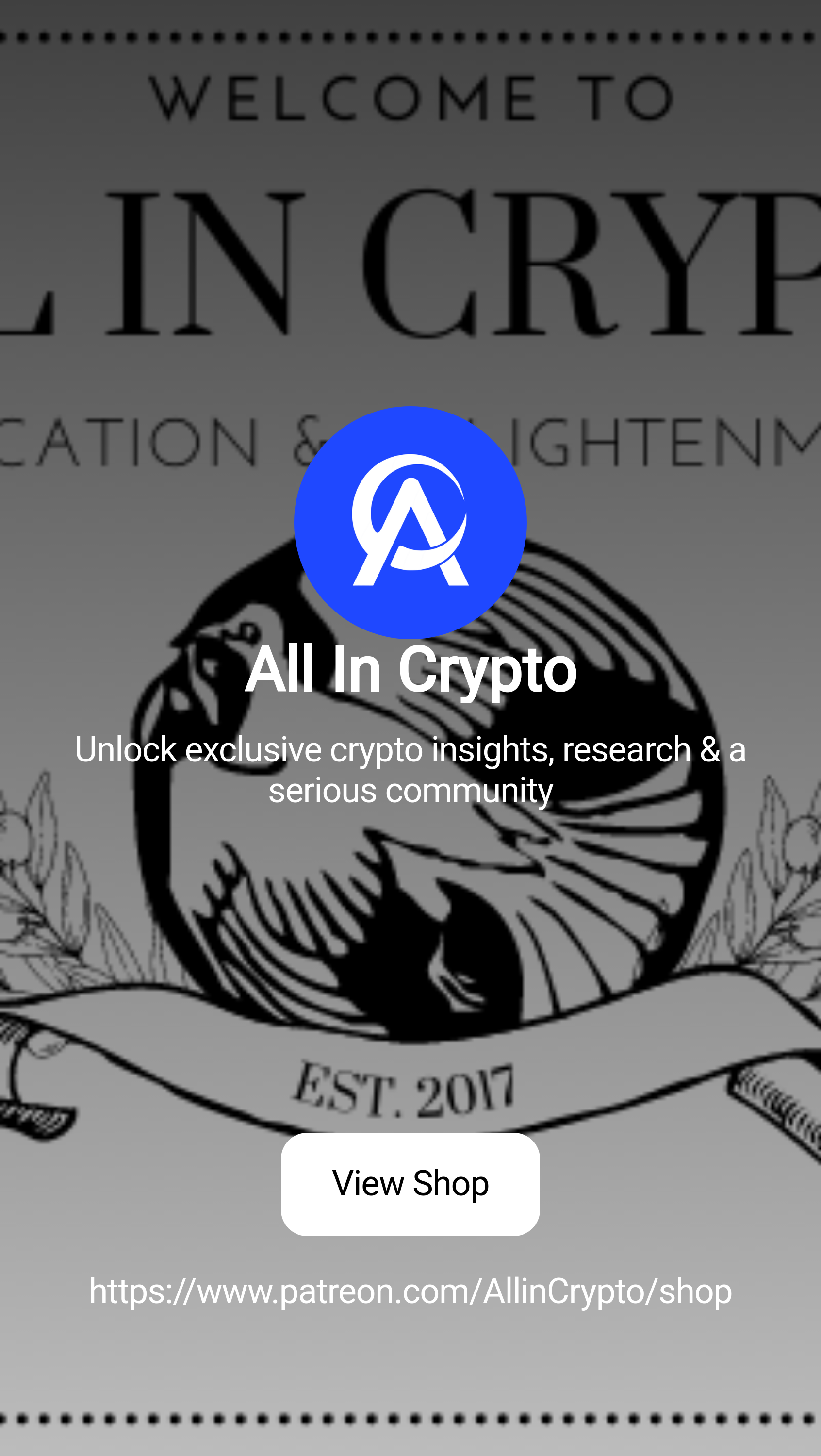 All In Crypto | Unlock exclusive crypto insights, research & a serious  community | Patreon