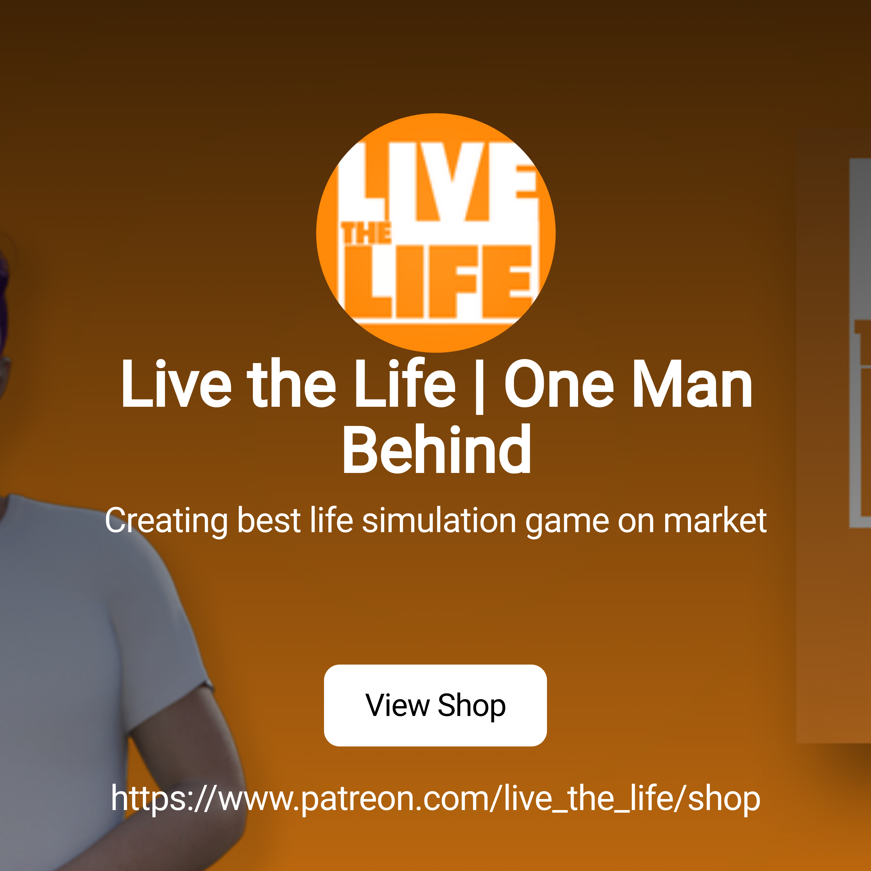 Live the Life | One Man Behind | Creating best life simulation game on  market | Patreon