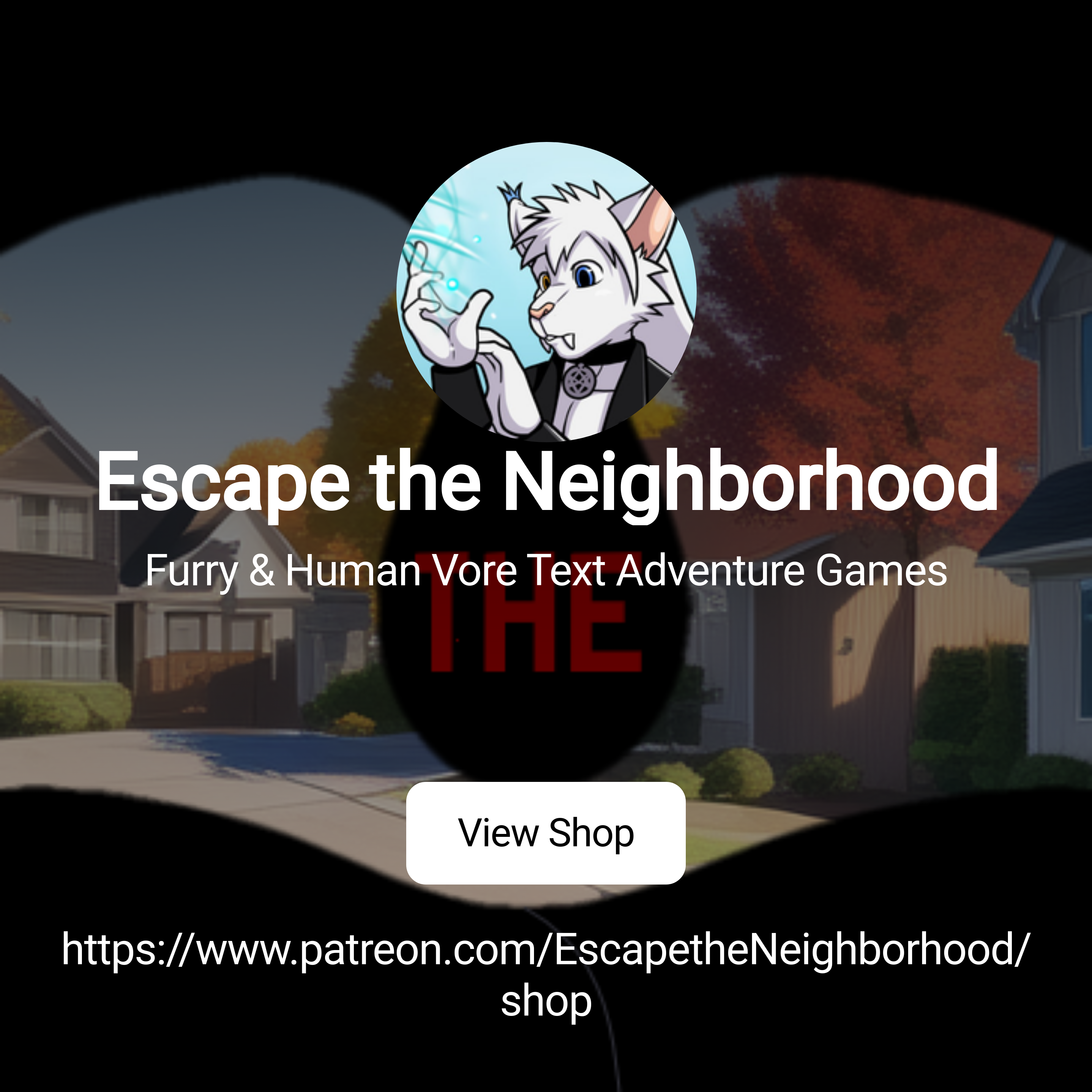 Escape the Neighborhood | Furry & Human Vore Text Adventure Games | Patreon