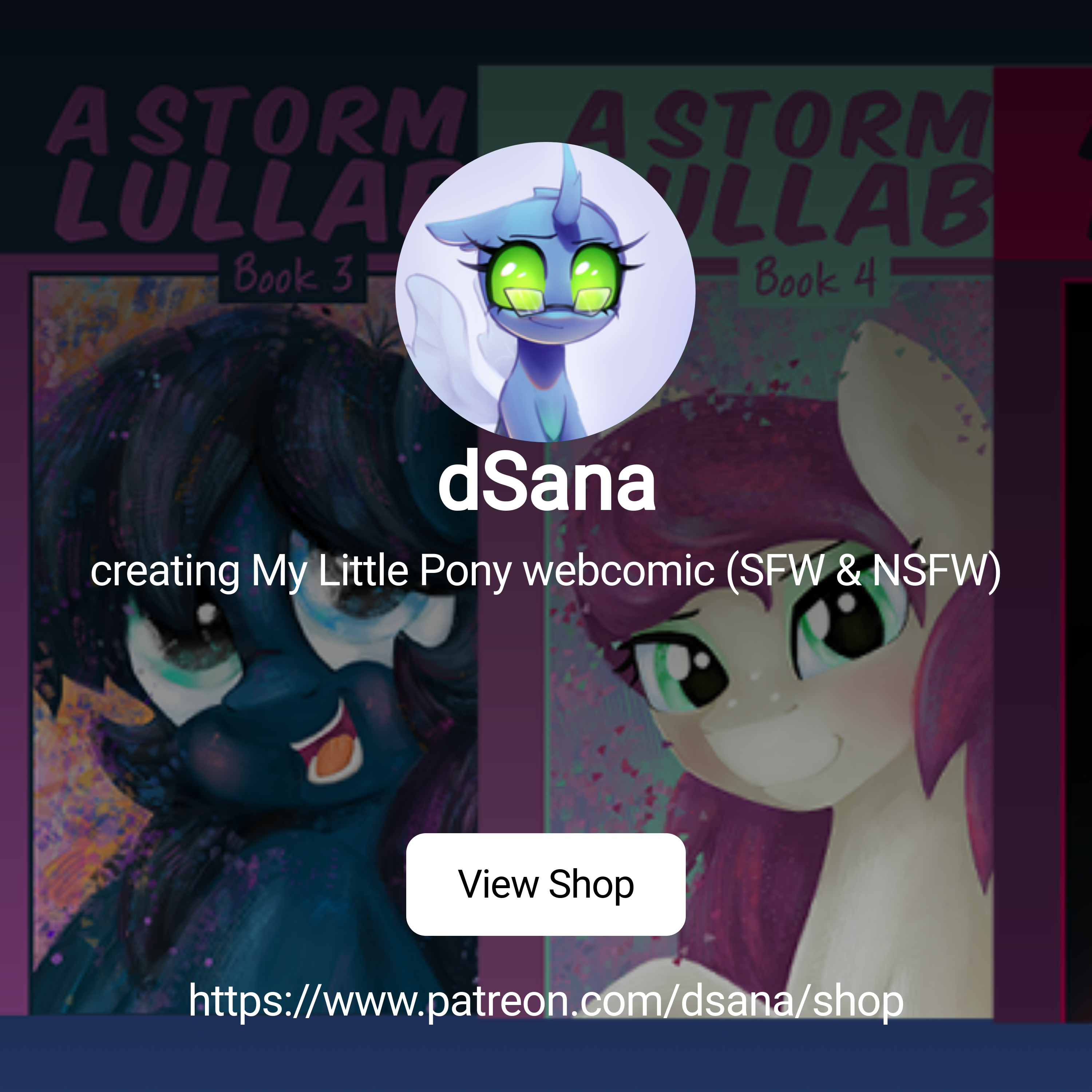 dSana | creating My Little Pony webcomic (SFW & NSFW) | Patreon