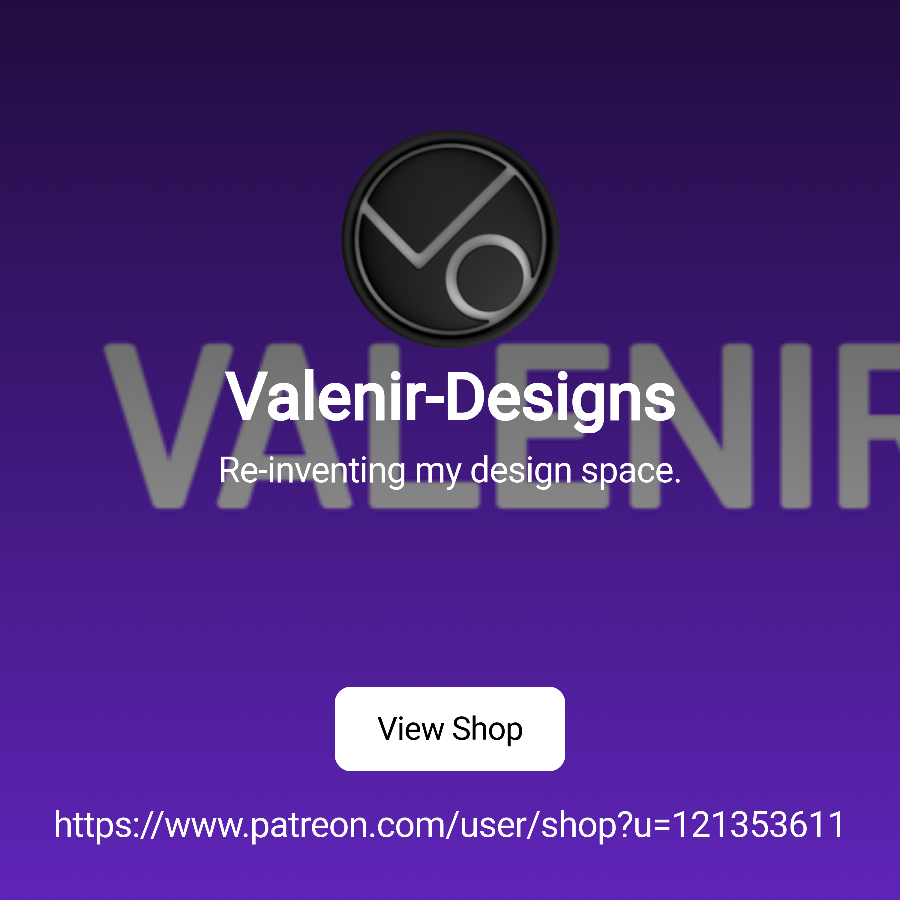 Valenir-Designs | Re-inventing my design space. | Patreon