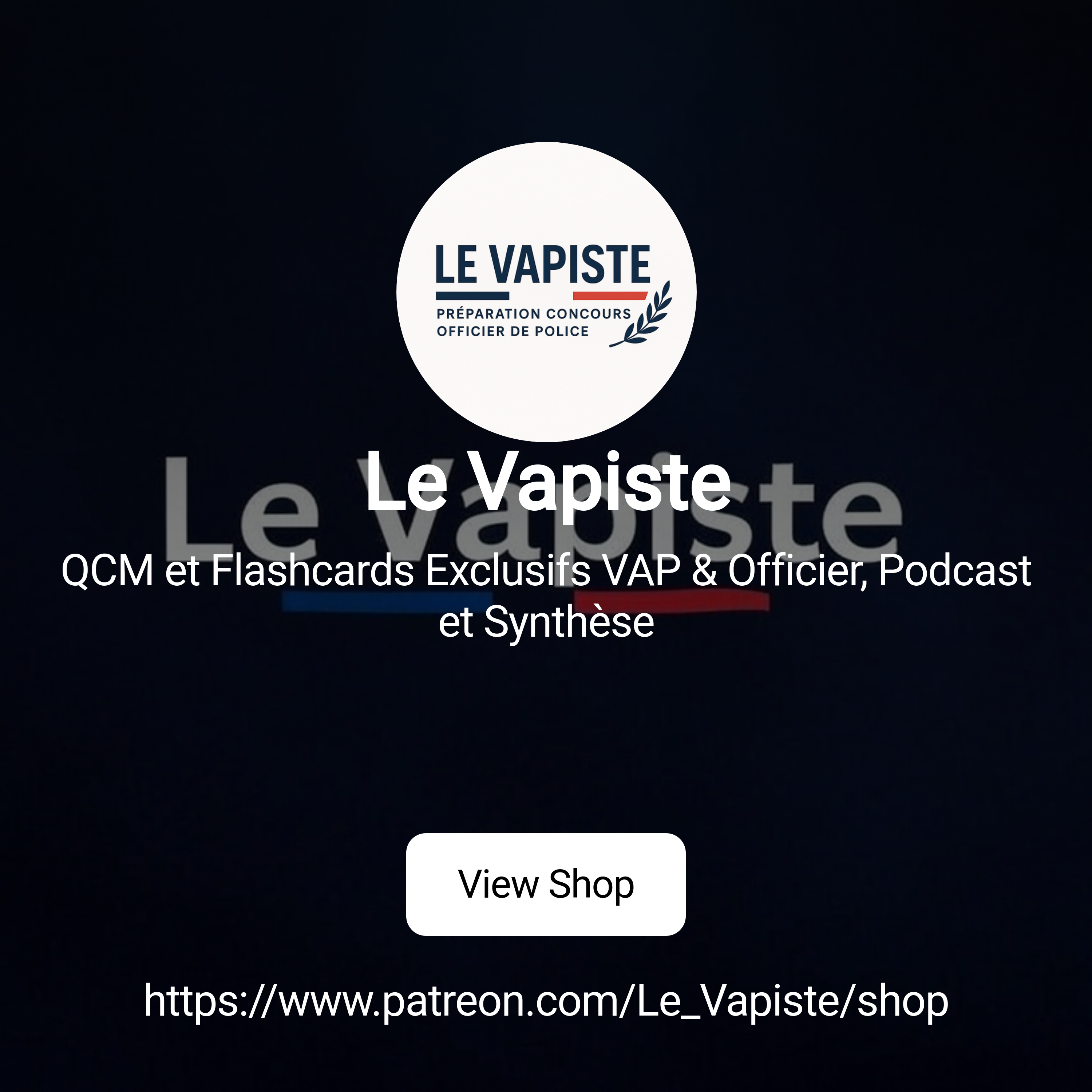 Le Vapiste — QCM et Flashcards Exclusifs VAP & Officier, Podcast et  Synthèse