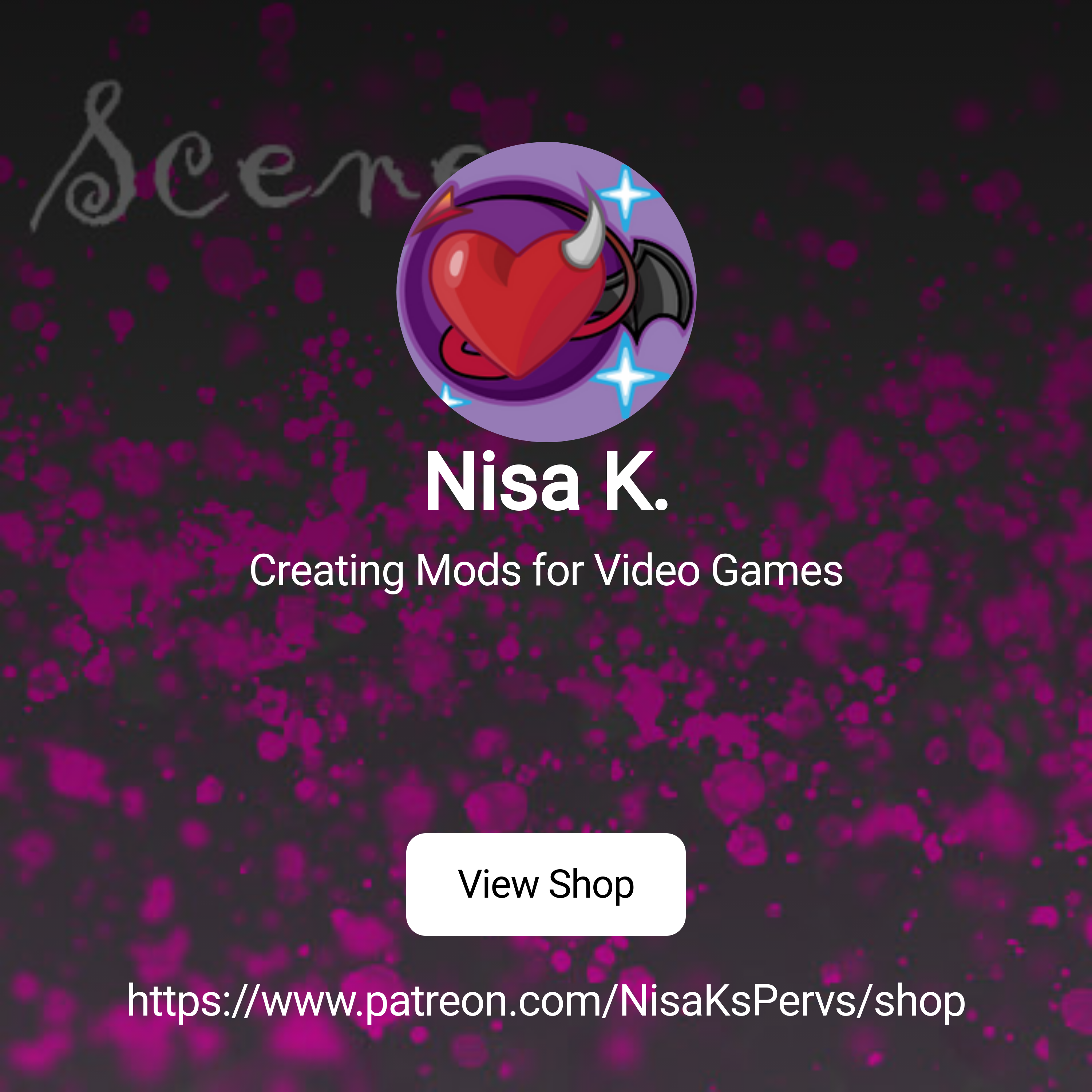 Nisa K. | Creating Mods for Video Games | Patreon