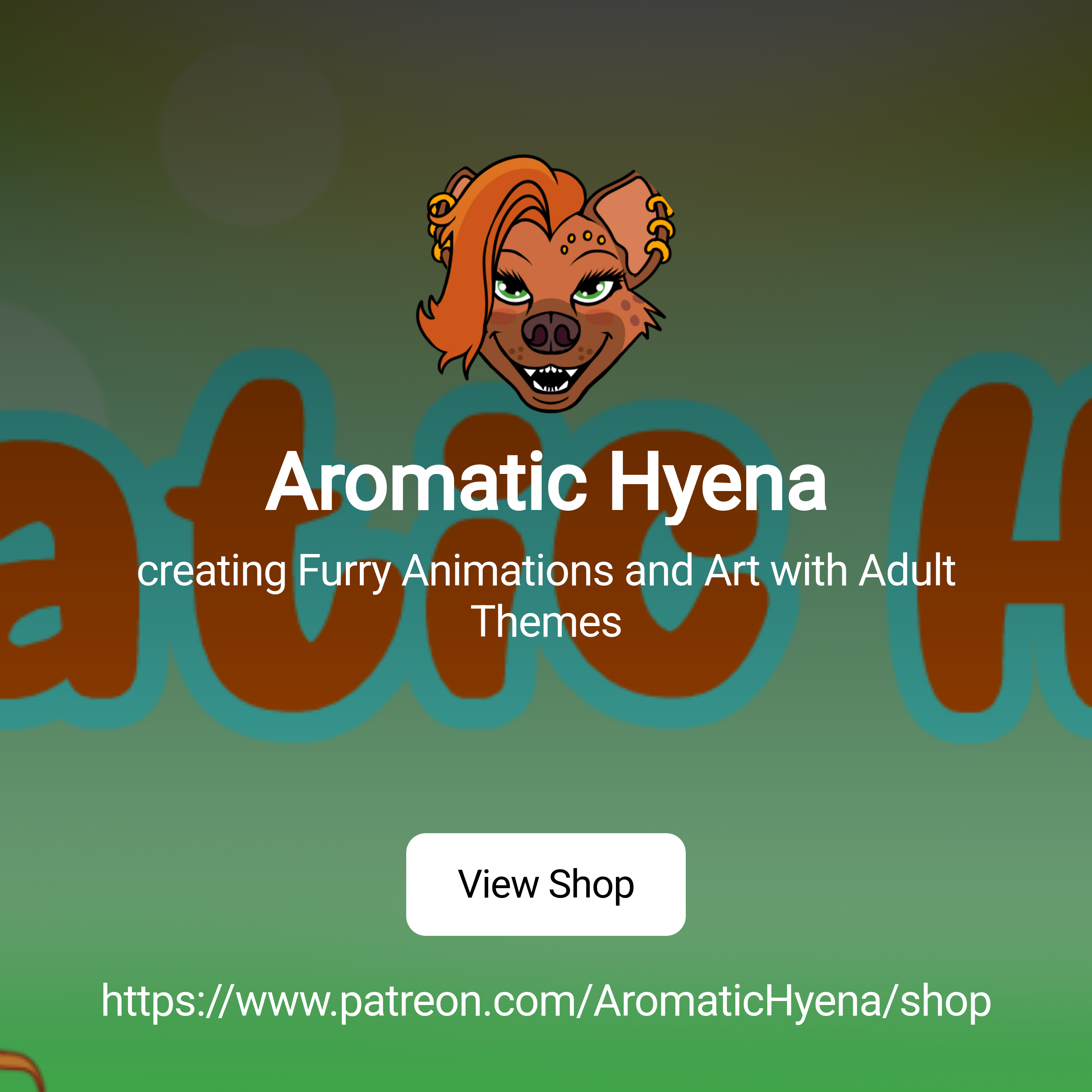 Aromatic Hyena | creating Furry Animations and Art with Adult Themes |  Patreon