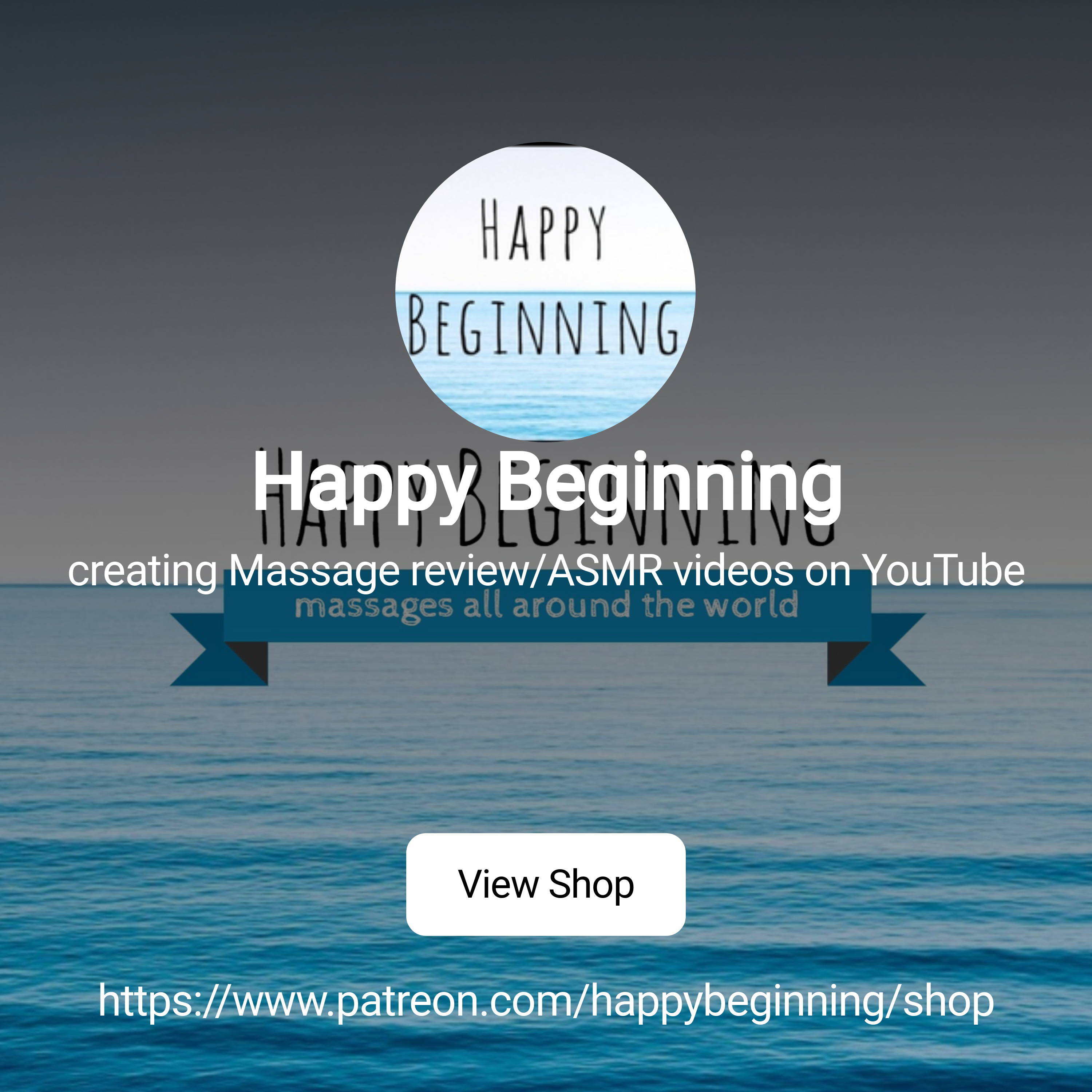 Happy Beginning | creating Massage review/ASMR videos on YouTube | Patreon