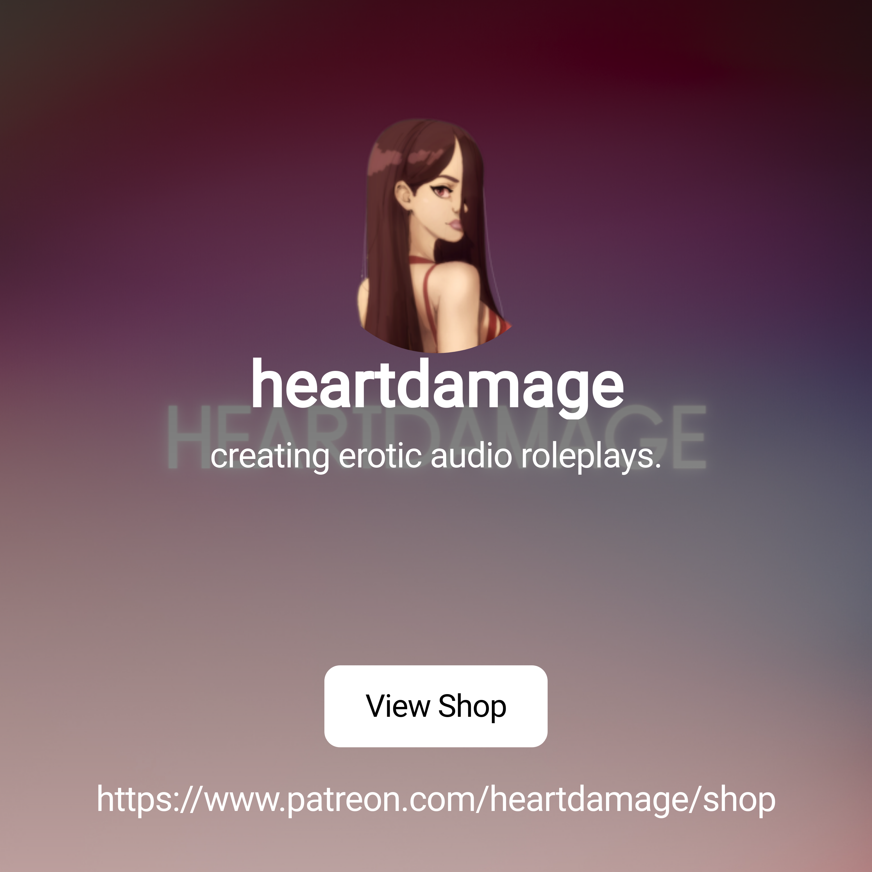 heartdamage | creating erotic audio roleplays. | Patreon