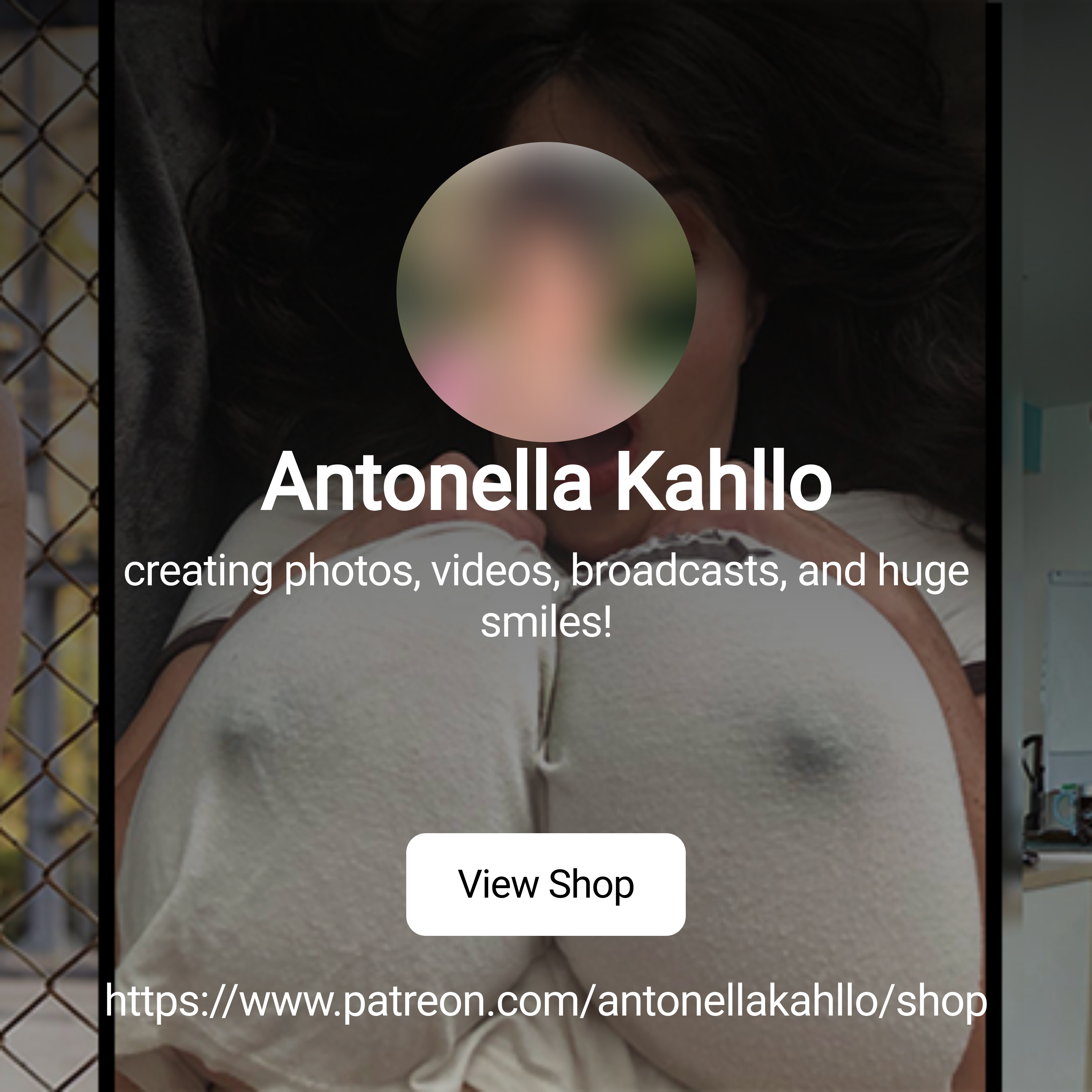 Antonella Kahllo | creating photos, videos, broadcasts, and huge smiles! |  Patreon