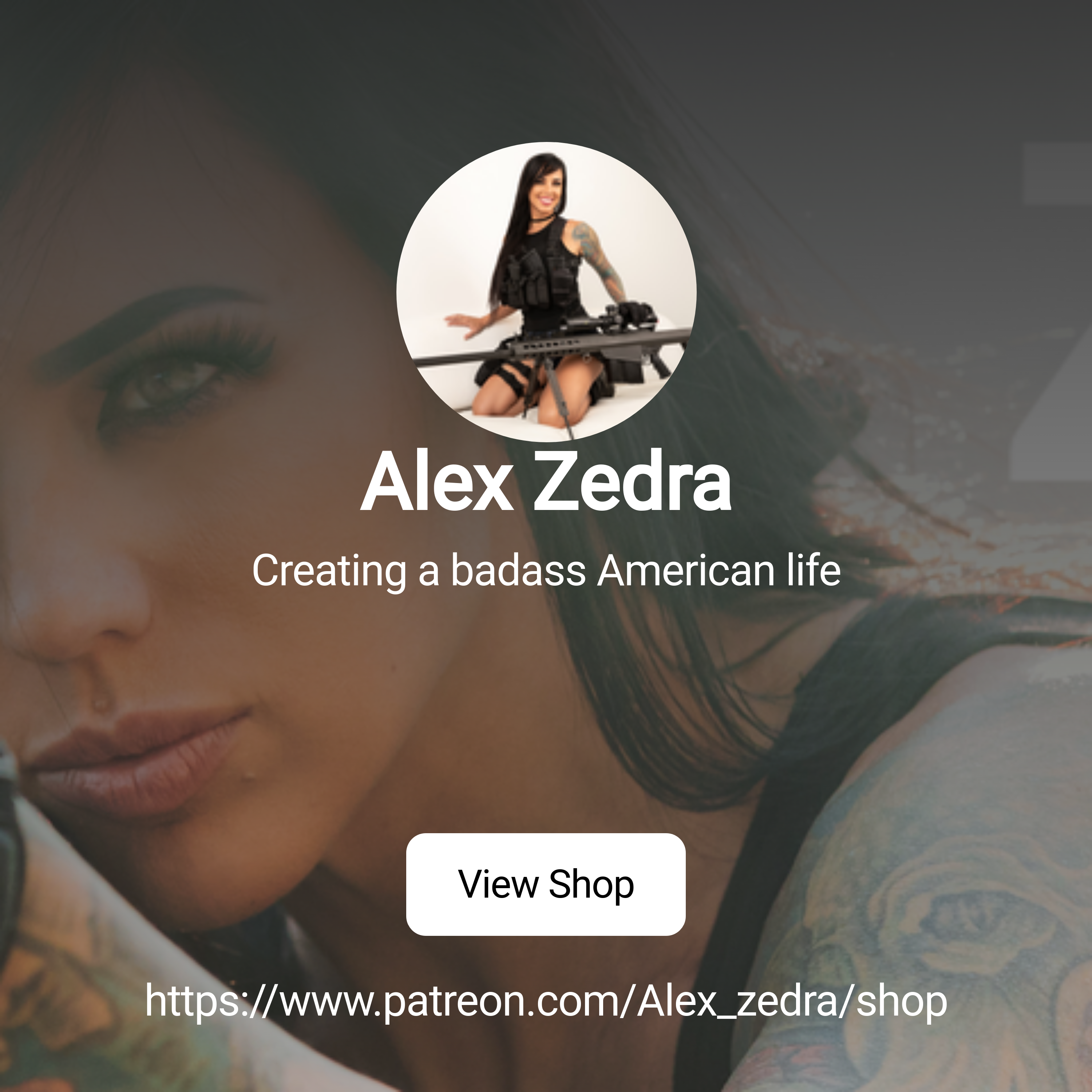 Alex Zedra | Creating a badass American life | Patreon