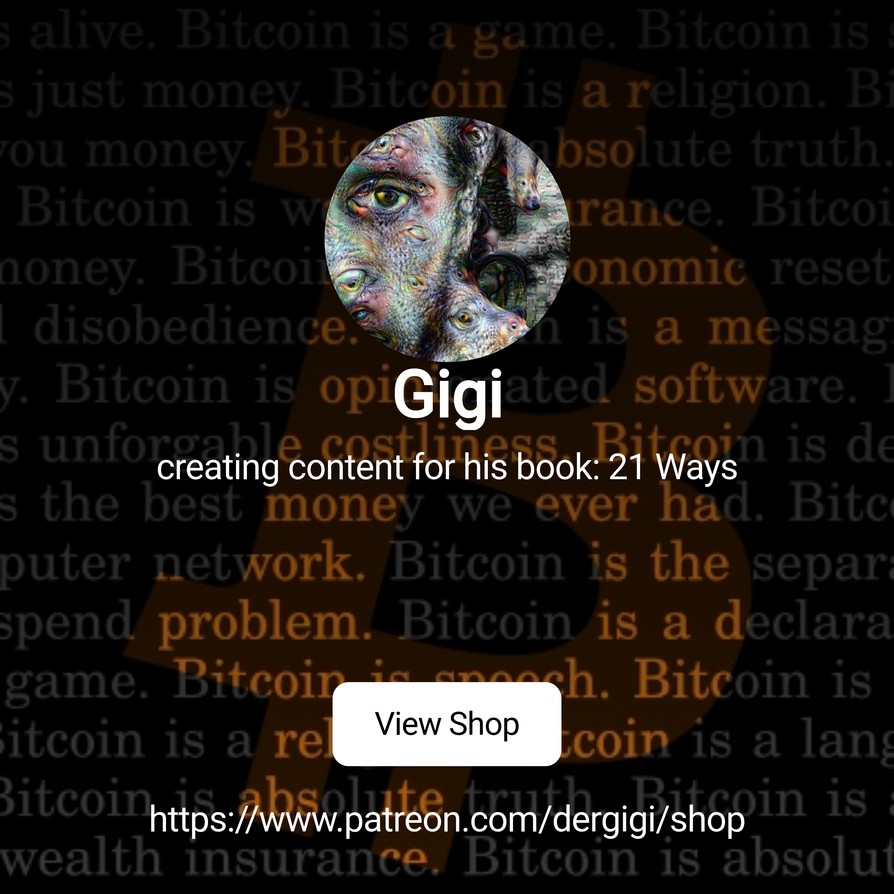 Gigi | creating content for his book: 21 Ways | Patreon