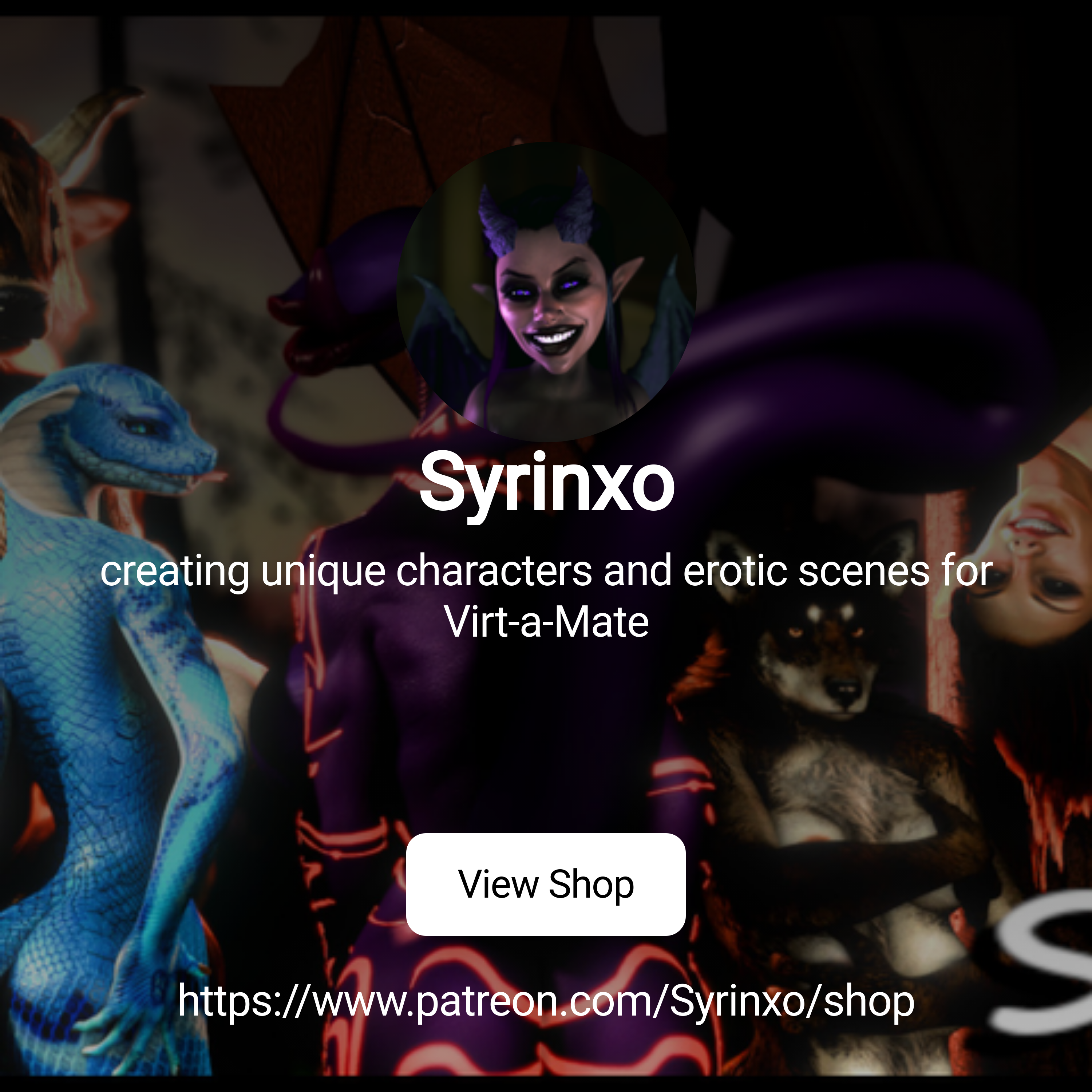 Syrinxo | creating unique characters and erotic scenes for Virt-a-Mate |  Patreon