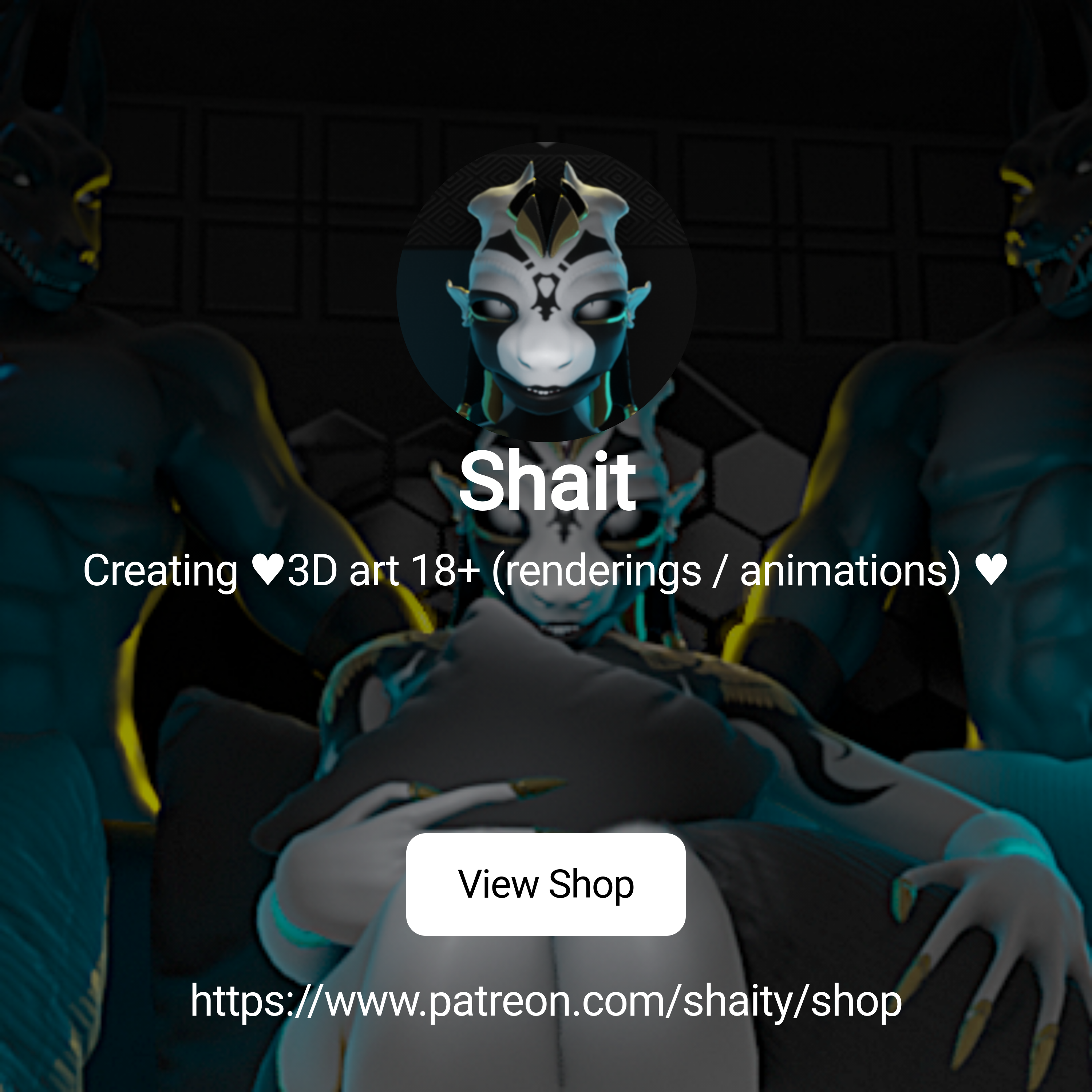 Shait | Creating ♥3D art 18+ (renderings  animations) ♥ | Patreon