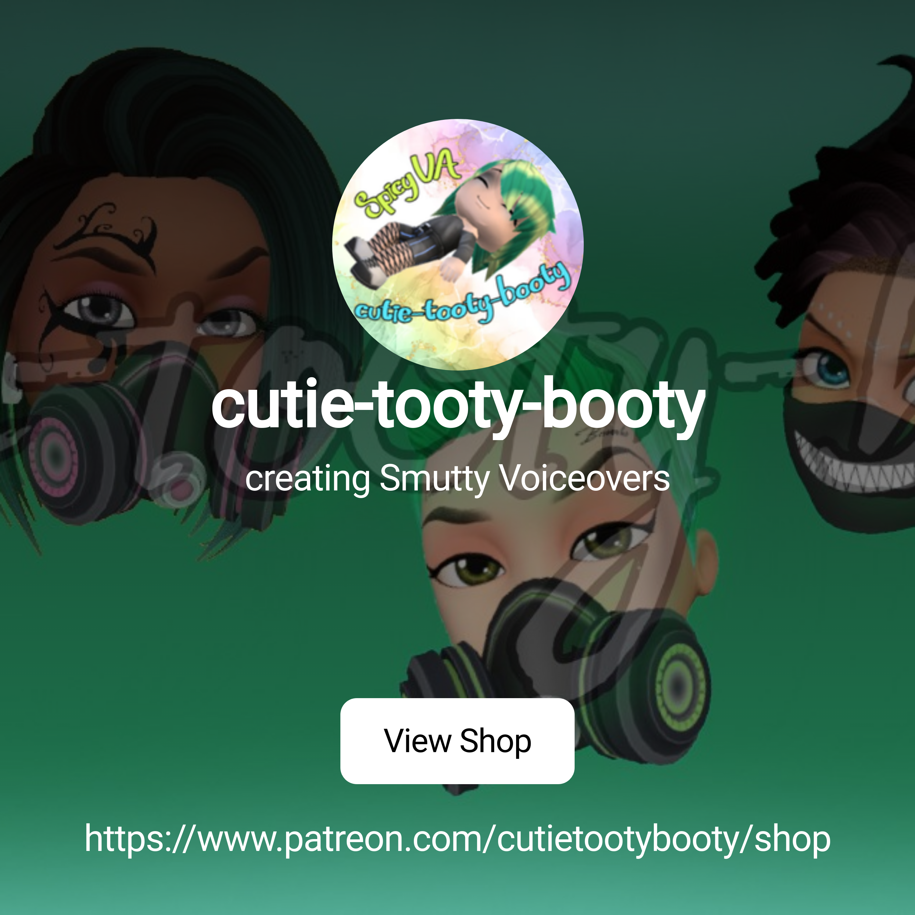 cutie-tooty-booty | creating Fetish Voiceovers | Patreon