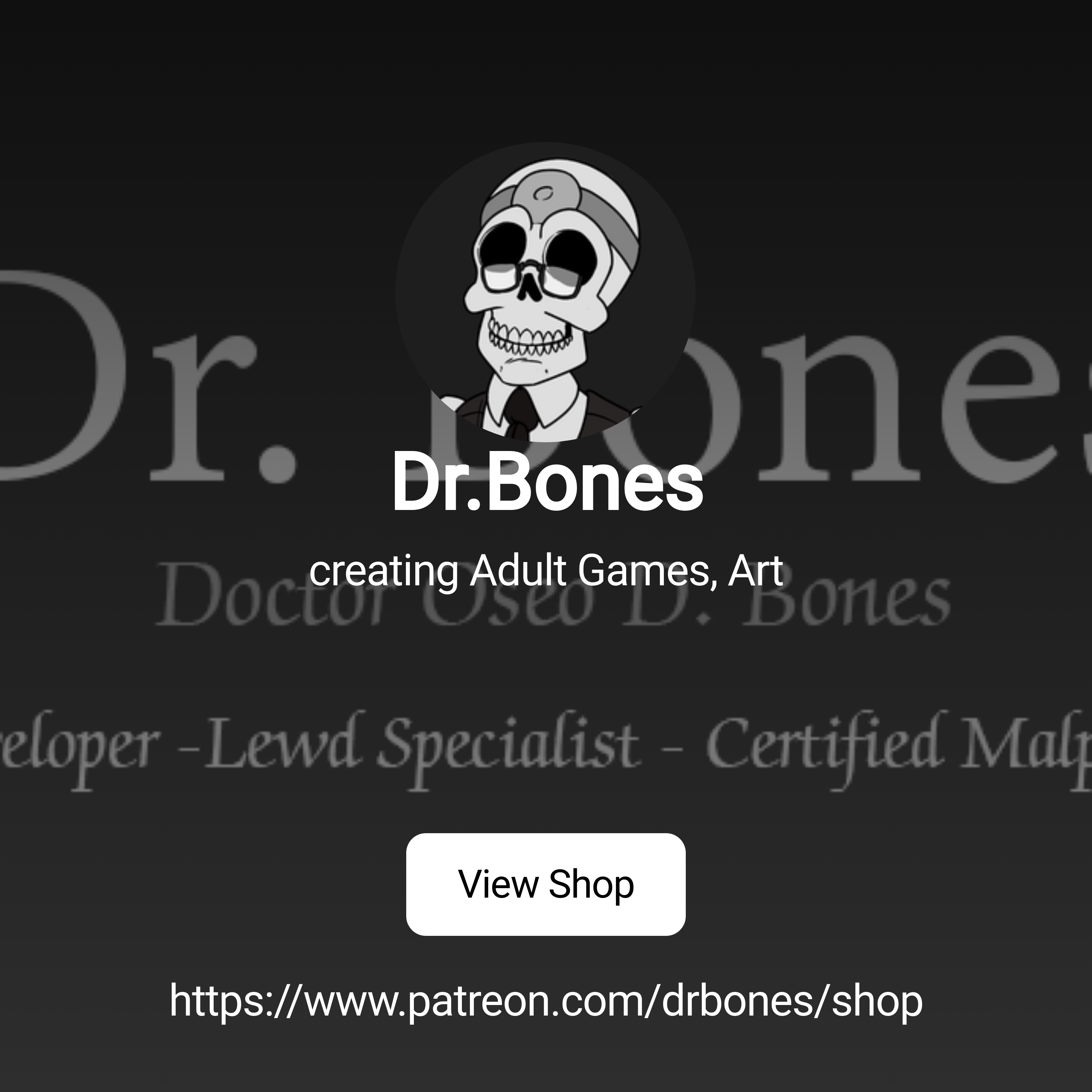 Dr.Bones | creating Adult Games, Art | Patreon