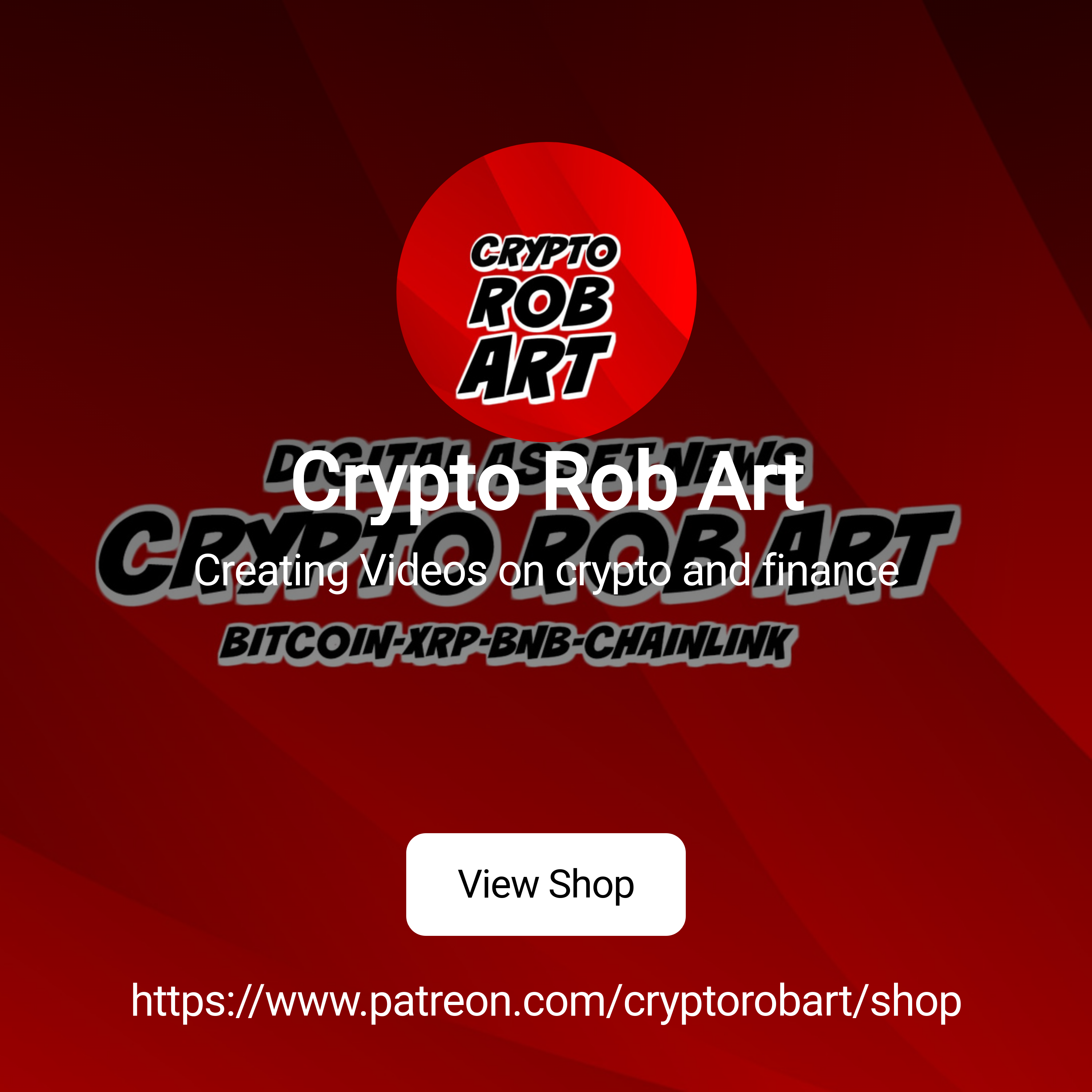 Crypto Rob Art | Creating Videos on crypto and finance | Patreon