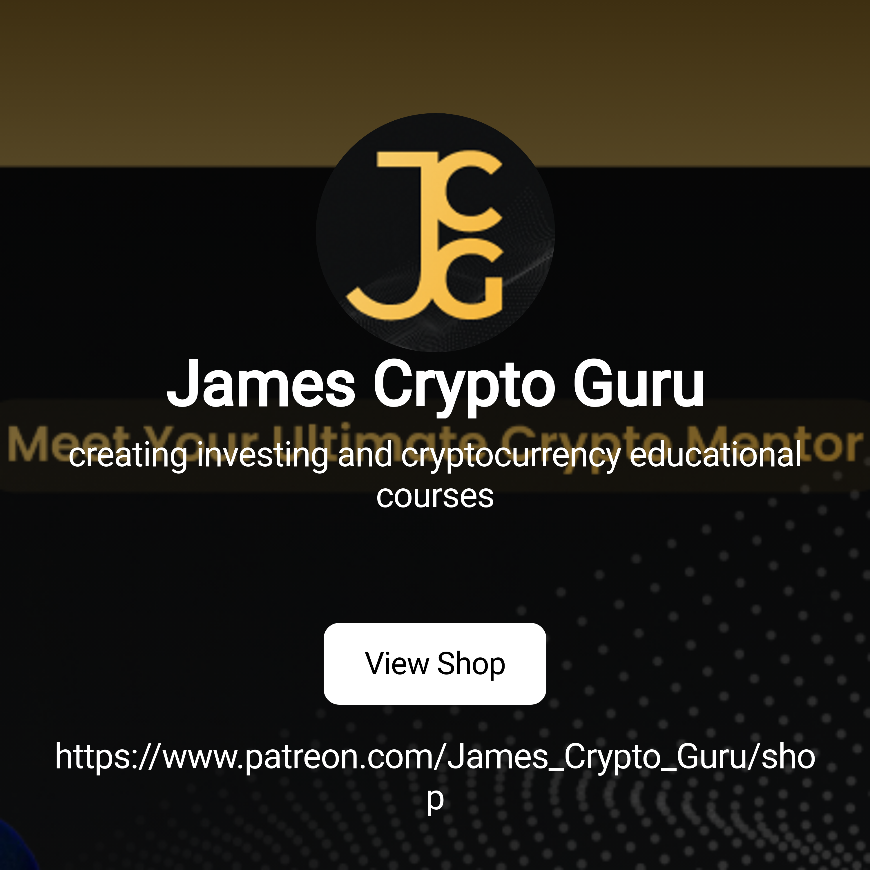 James Crypto Guru | creating investing and cryptocurrency educational  courses | Patreon