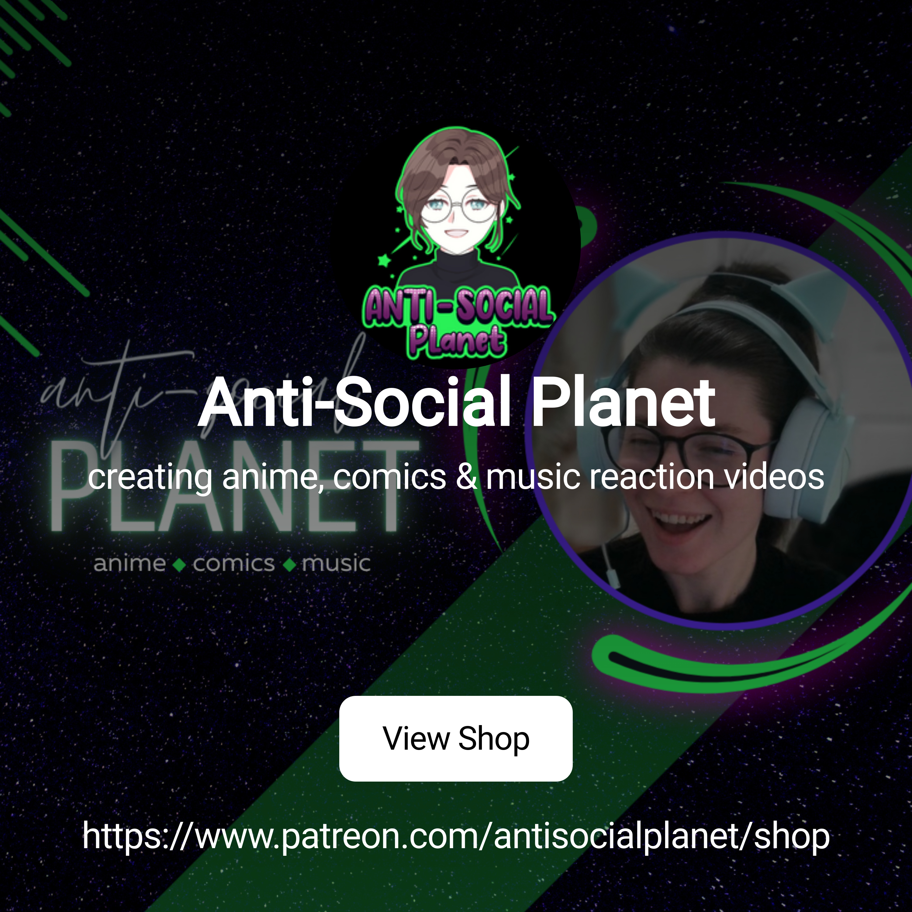 Anti-Social Planet | creating anime, comics & music reaction videos |  Patreon