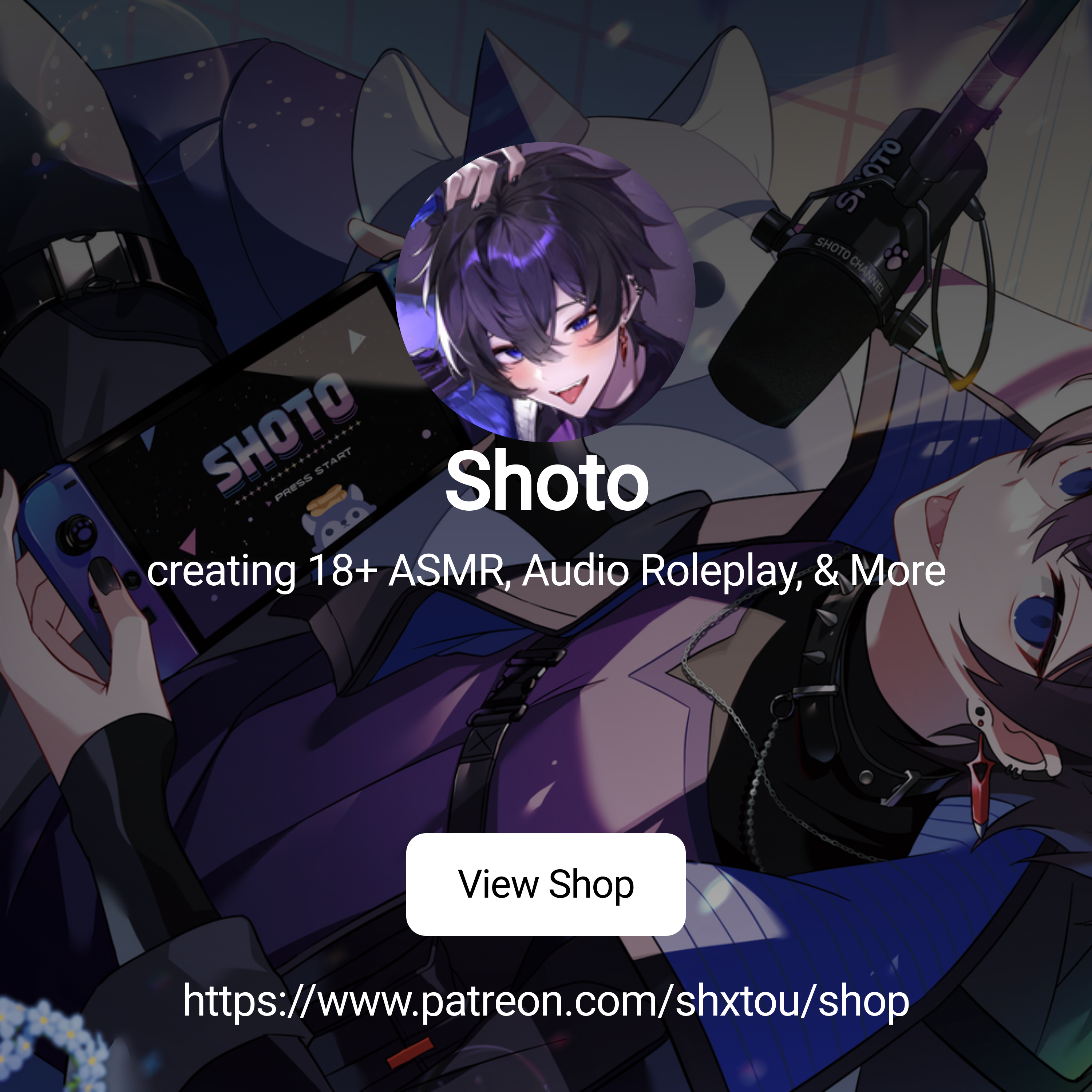 Shoto | creating 18+ ASMR, Audio Roleplay, & More | Patreon