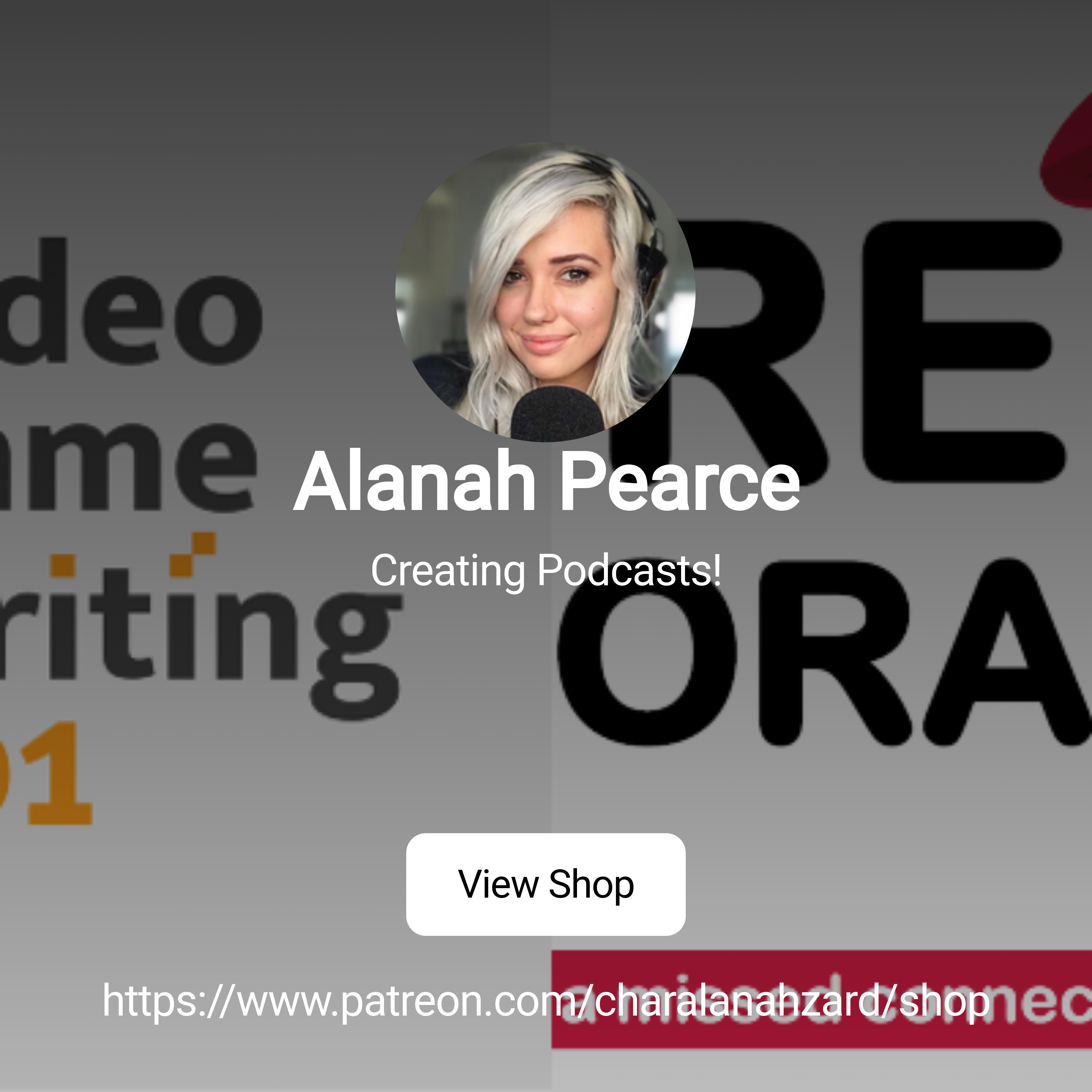 Alanah Pearce | Creating Podcasts! | Patreon