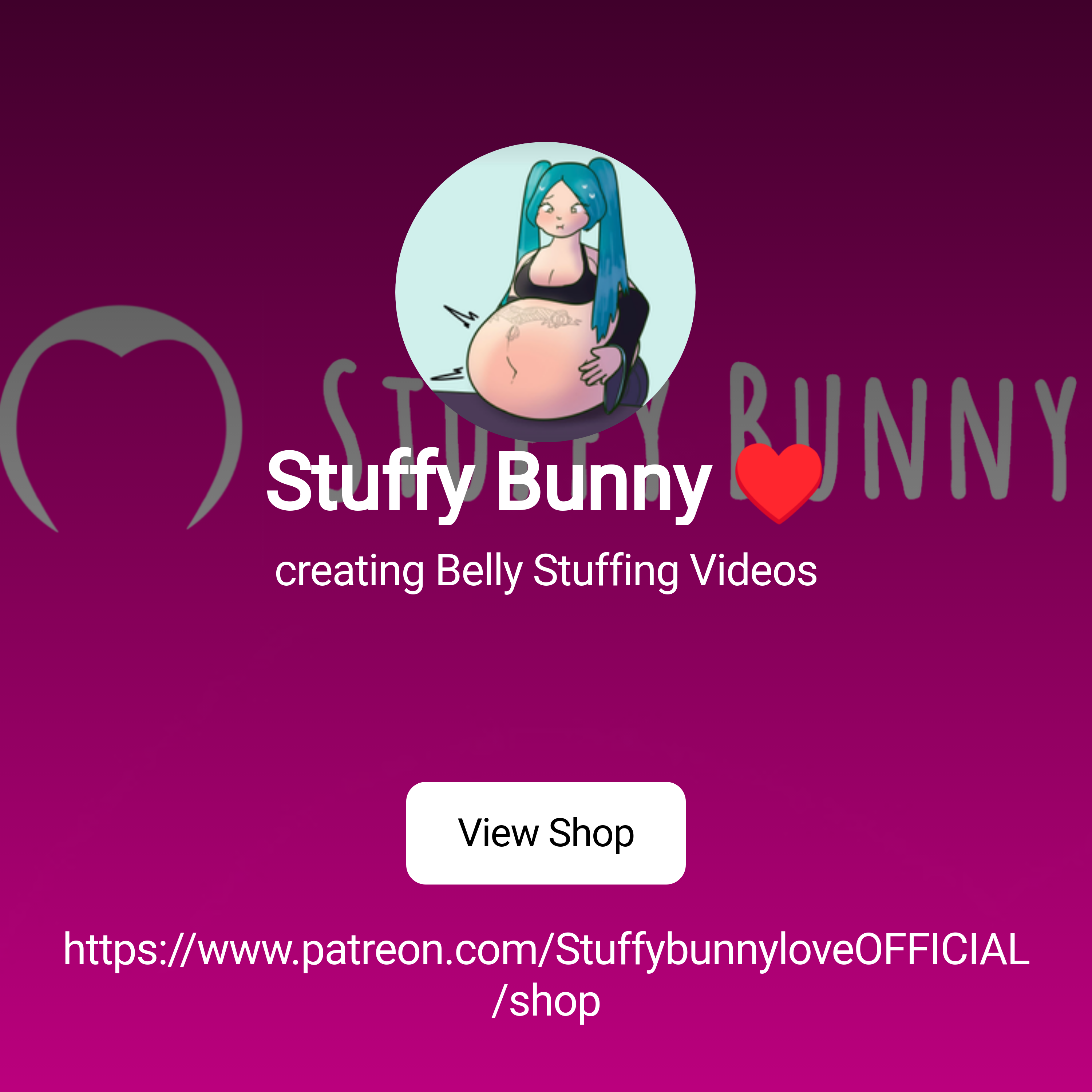 Stuffy bunny love | creating Belly Stuffing Videos | Patreon