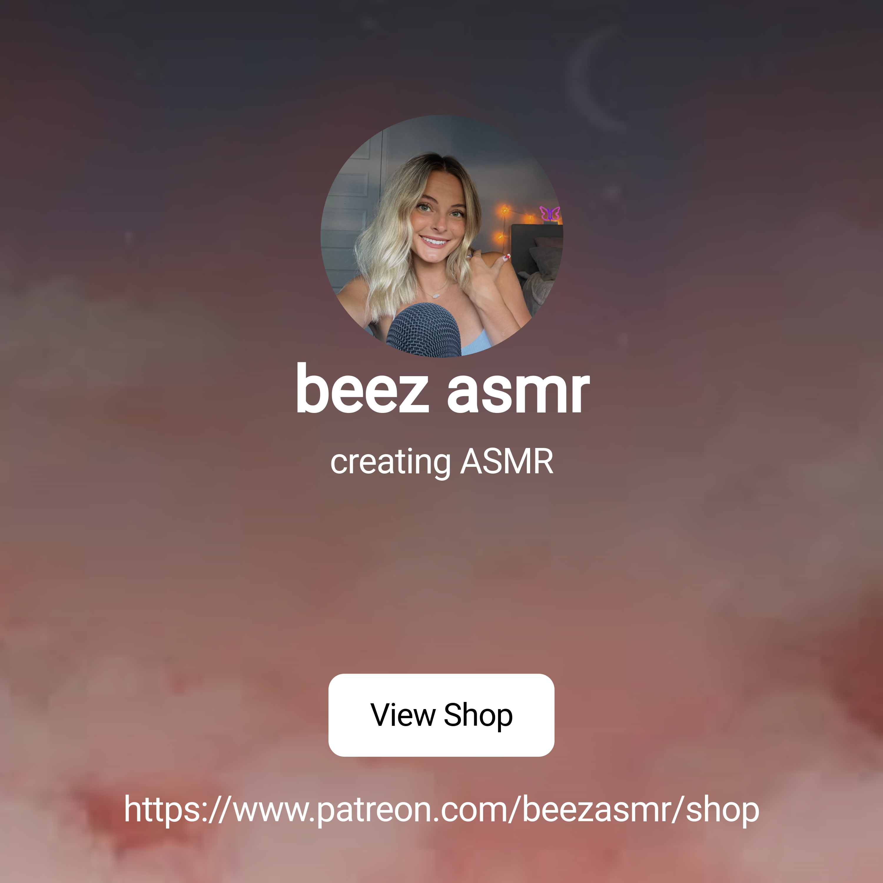 beez asmr | creating ASMR | Patreon
