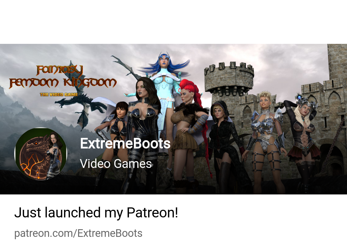 ExtremeBoots | Video Games | Patreon