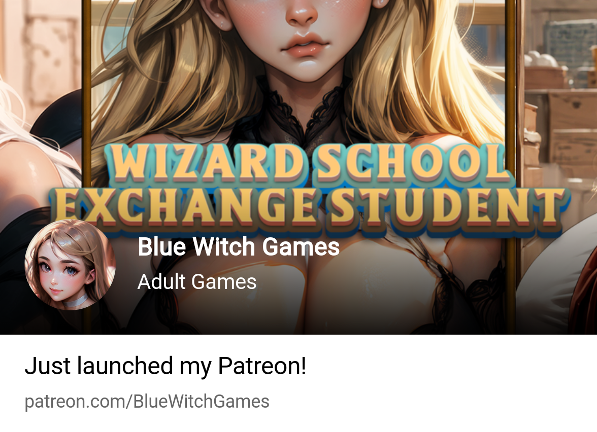 Blue Witch Games | Adult Games | Patreon