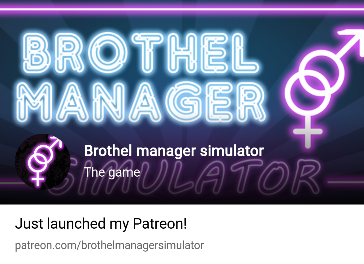 Brothel manager simulator | The game | Patreon