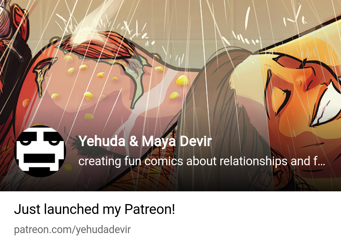 Yehuda & Maya Devir | creating fun comics about relationships and family |  Patreon