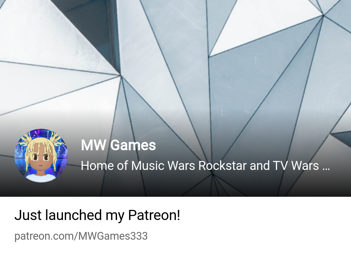 MW Games | Home of Music Wars Rockstar and TV Wars Primetime | Patreon