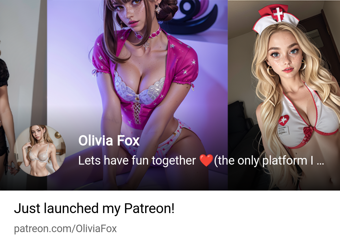 Olivia Fox | Lets have fun together ❤️(the only platform I reply to  messages) | Patreon