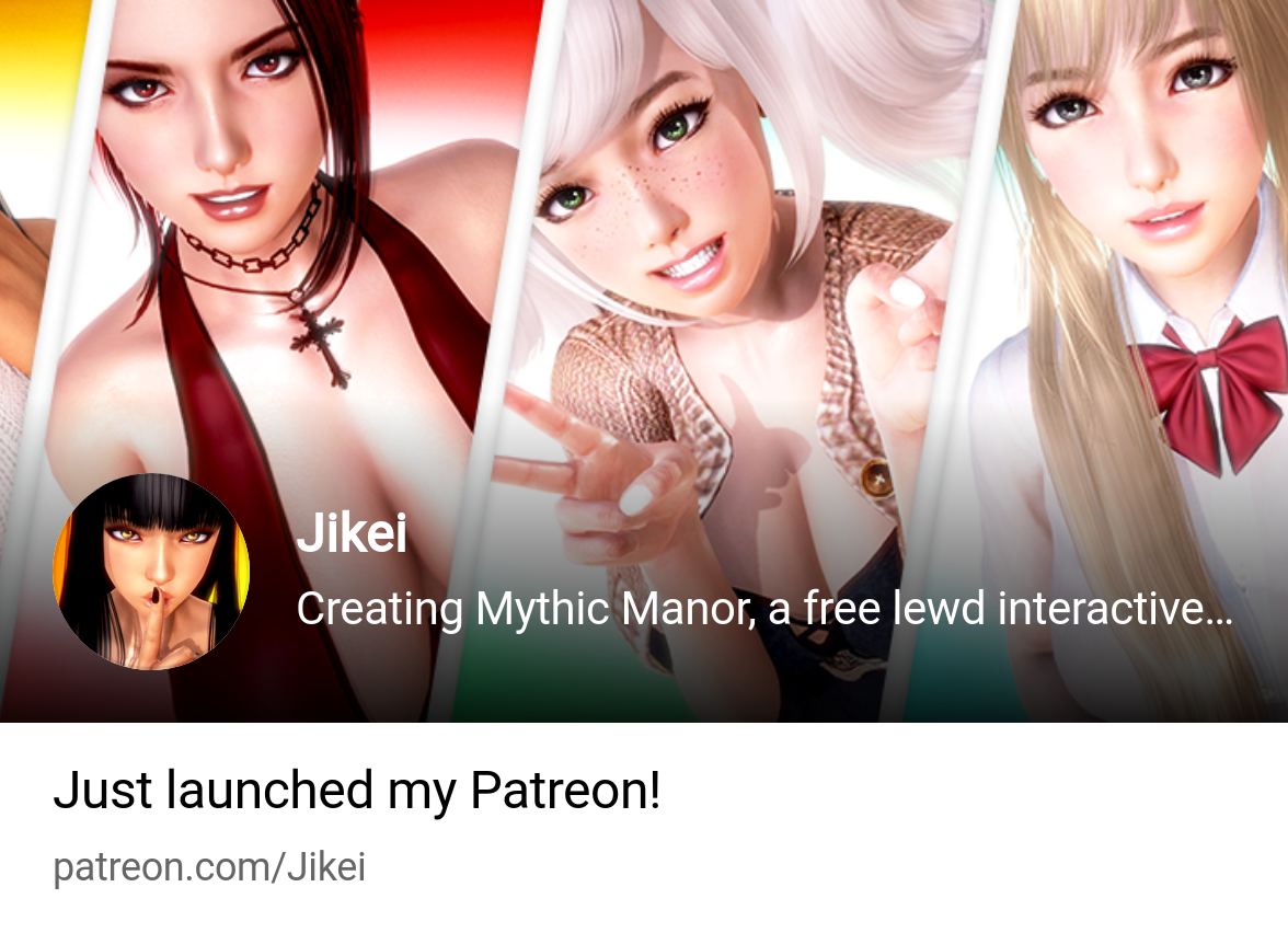 Jikei | Creating Mythic Manor, a free lewd interactive visual novel game |  Patreon