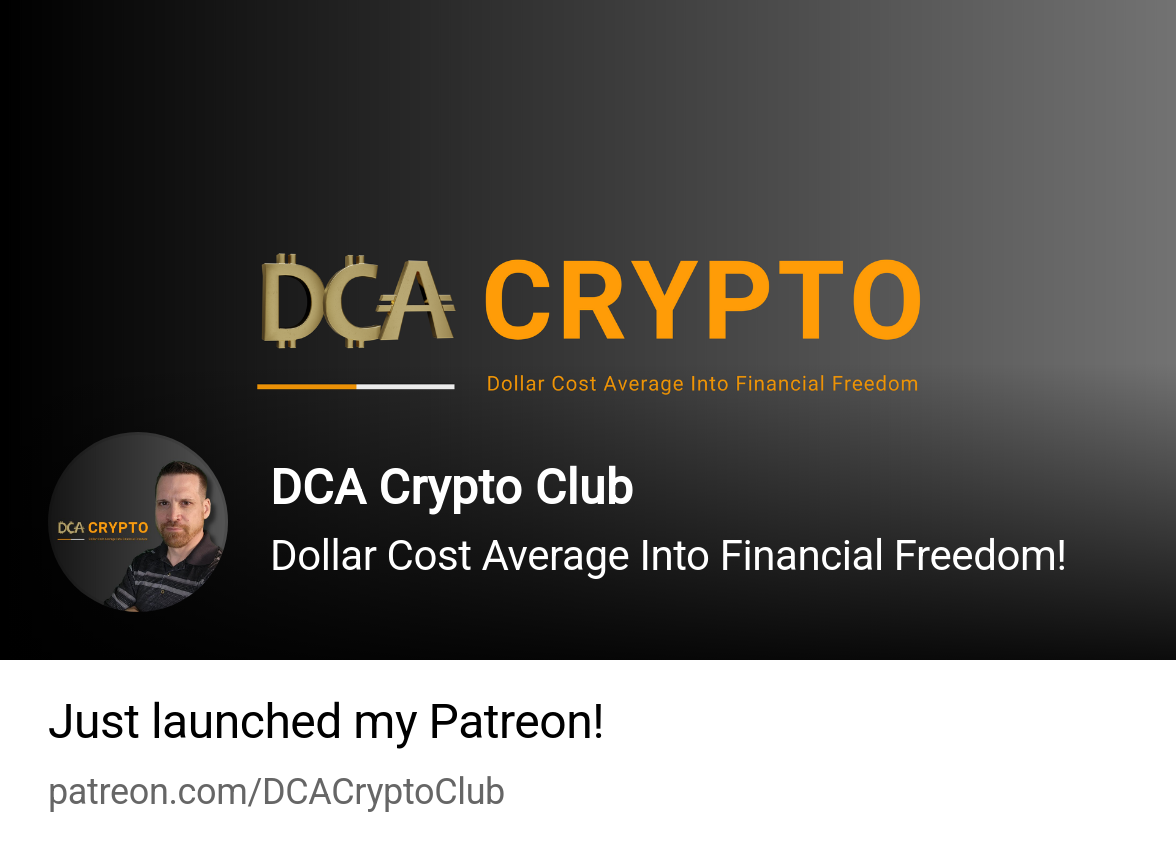 DCA Crypto Club | Dollar Cost Average Into Financial Freedom! | Patreon